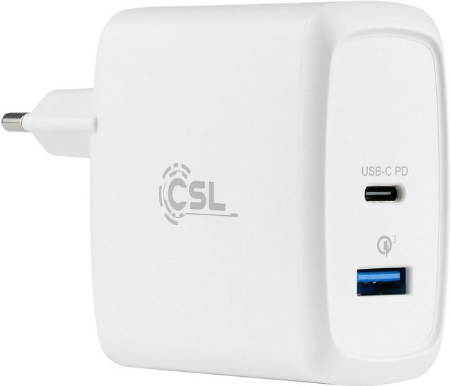 CSL »60 Watt 1x USB Type-C, 1x USB Type-A« Schnelllade-Gerät