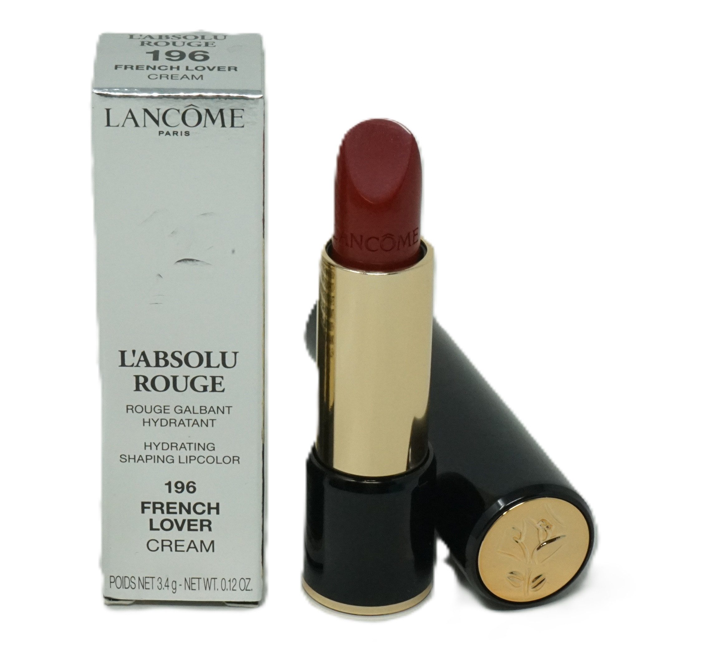 LANCOME Lippenstift Lancome L'Absolu Rouge Lippenstift Cream 196 French Lover 3,4g