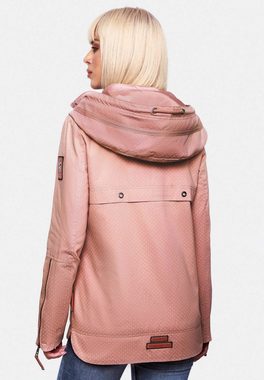 Navahoo Outdoorjacke Wekoo moderner Damen Übergangsparka aus Baumwolle mit Kapuze