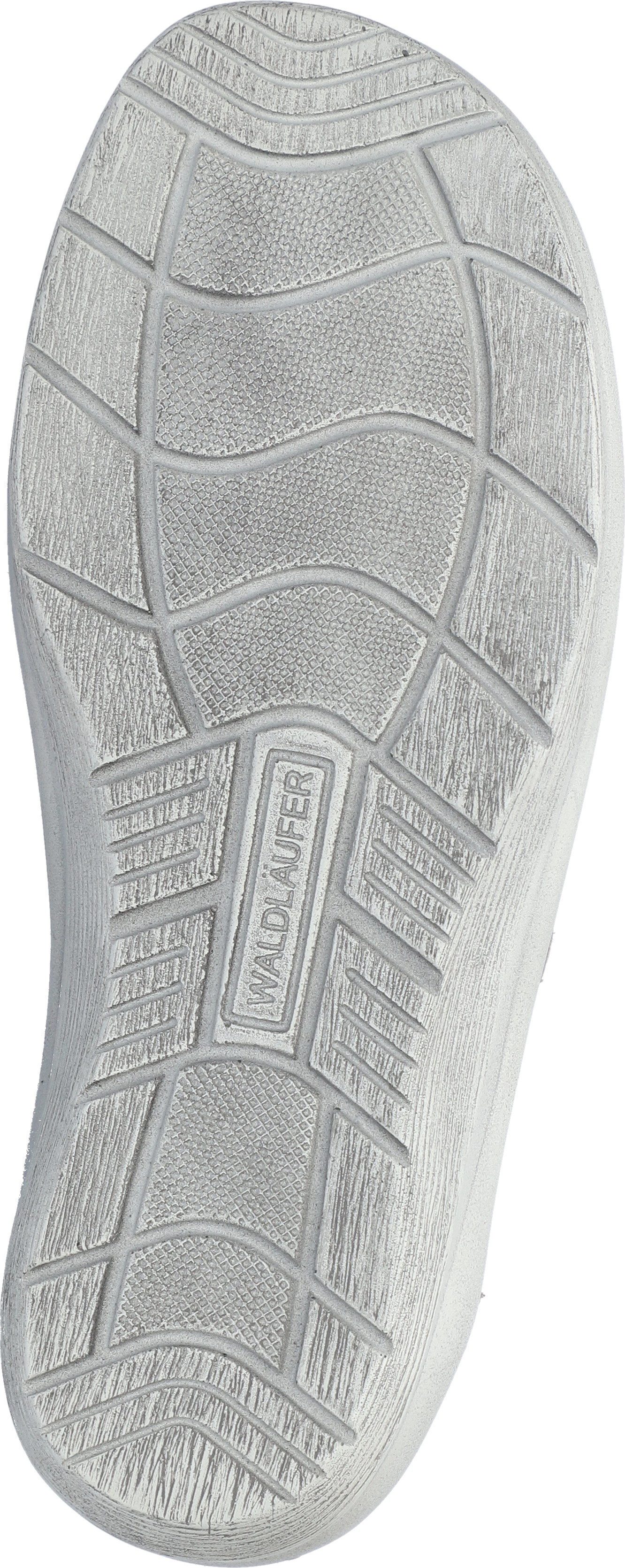 Waldläufer Merle Pantolette Hausschuh, Bequemschuh, Keilpantolette mit Klettverschlüssen, M-Weite