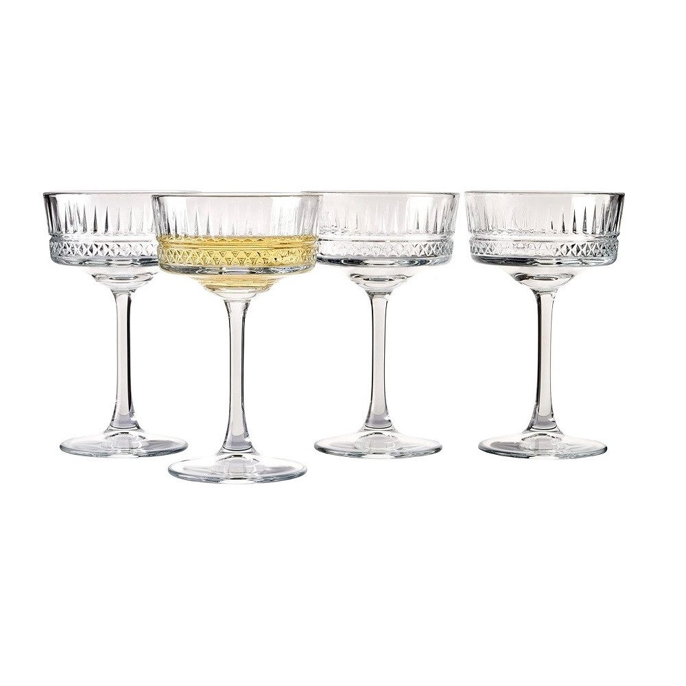 Pasabahce Sektglas Pasabahce Elysia Champagner Coupe 260 ml 4er Set, Glas