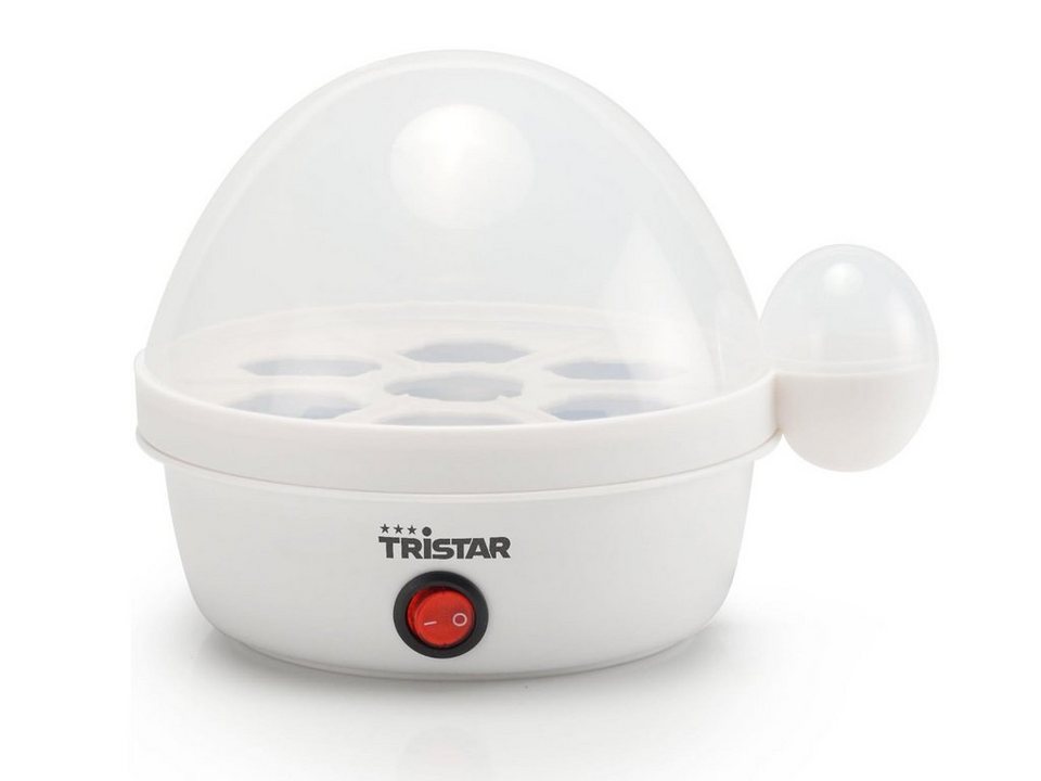 Tristar Eierkocher, Anzahl Eier: 7 St., 350 W, Egg Cooker perfekte  Konsistenz Edelstahlplatte, Messbecher Eierpiekser, Leistung 350 Watt -  Abmessung: Ø 17,5cm, Höhe 16cm