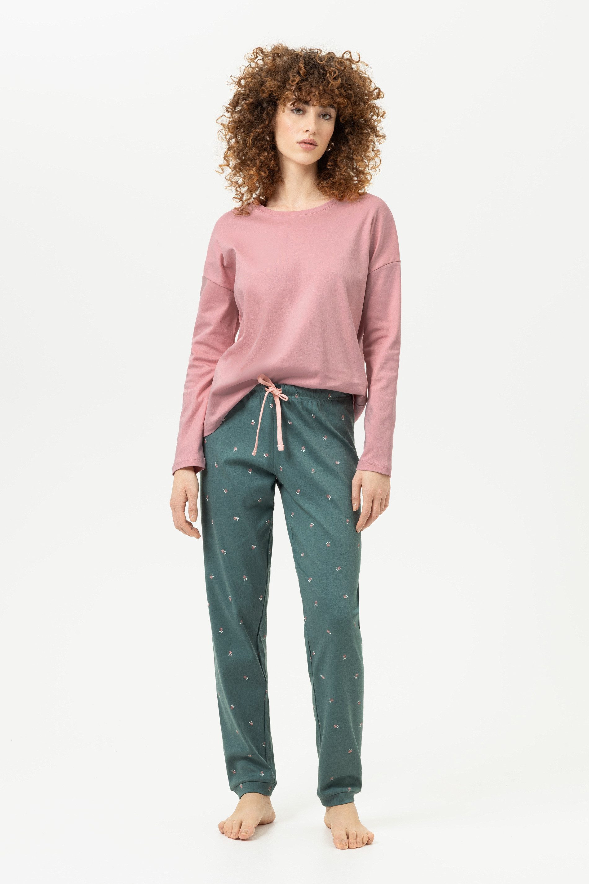 Mey Schlafanzug Mey Anzug lang Serie Little Berries Gepunktet (2 tlg) Reine Baumwolle, Jersey Qualität, purer Komfort