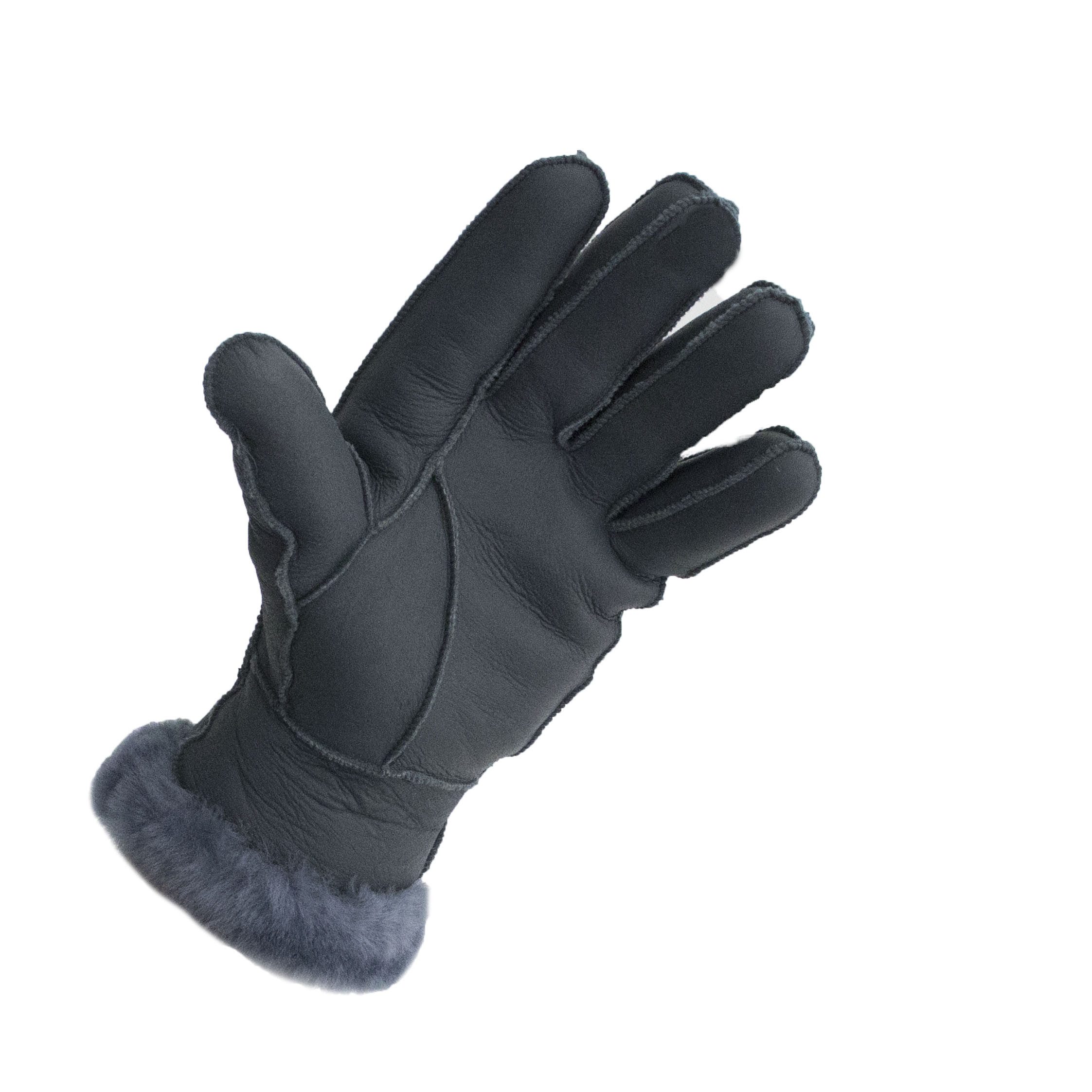 Reissner Lammfelle Lederhandschuhe Finger Handschuhe Nappaleder gefüttert echtes Lammfell (2-St) – Bild 3 von 5