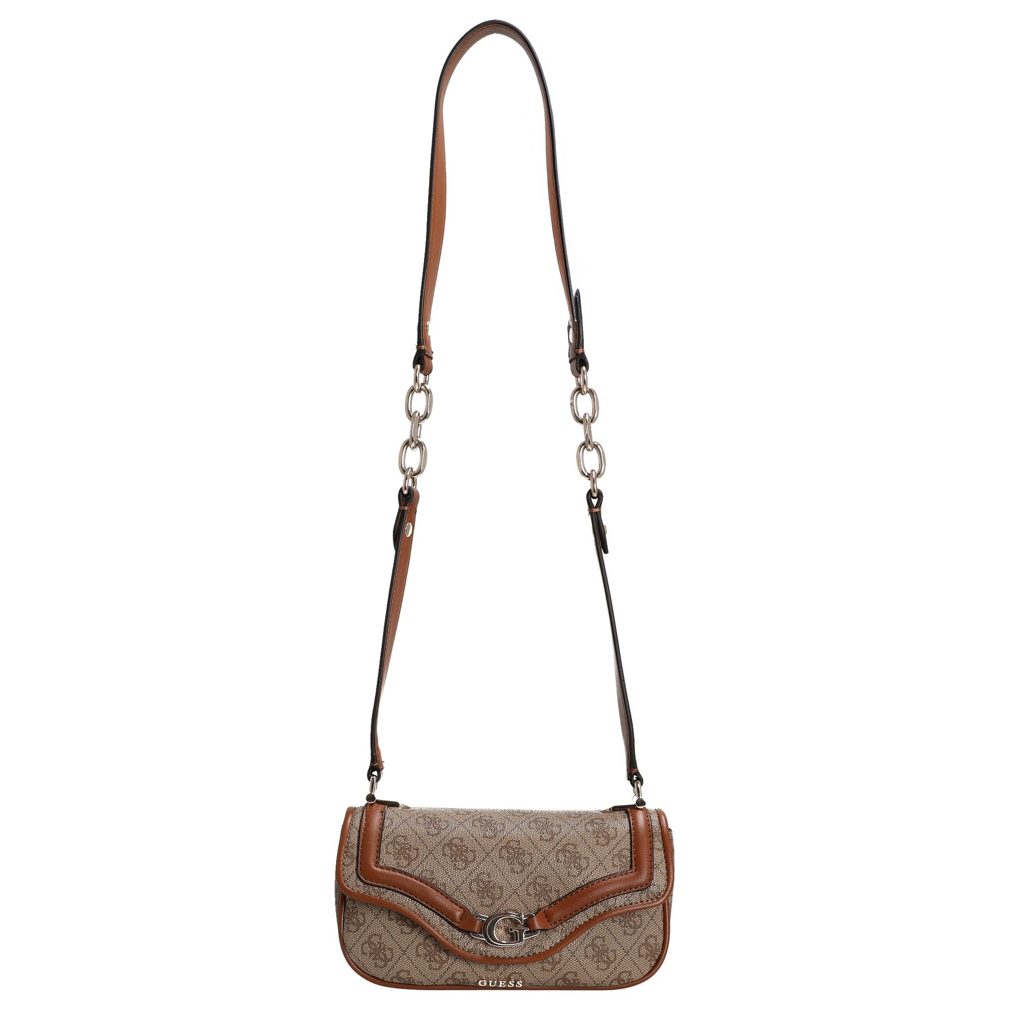 Guess Umhängetasche Dea Flap - Umhängetasche (latte logo) günstig online kaufen