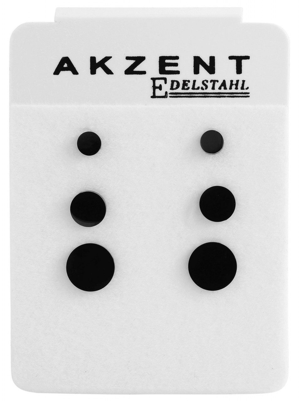 Paar Ohrhänger Damen Ohrstecker aus poliertem Edelstahl Ø 8 mm