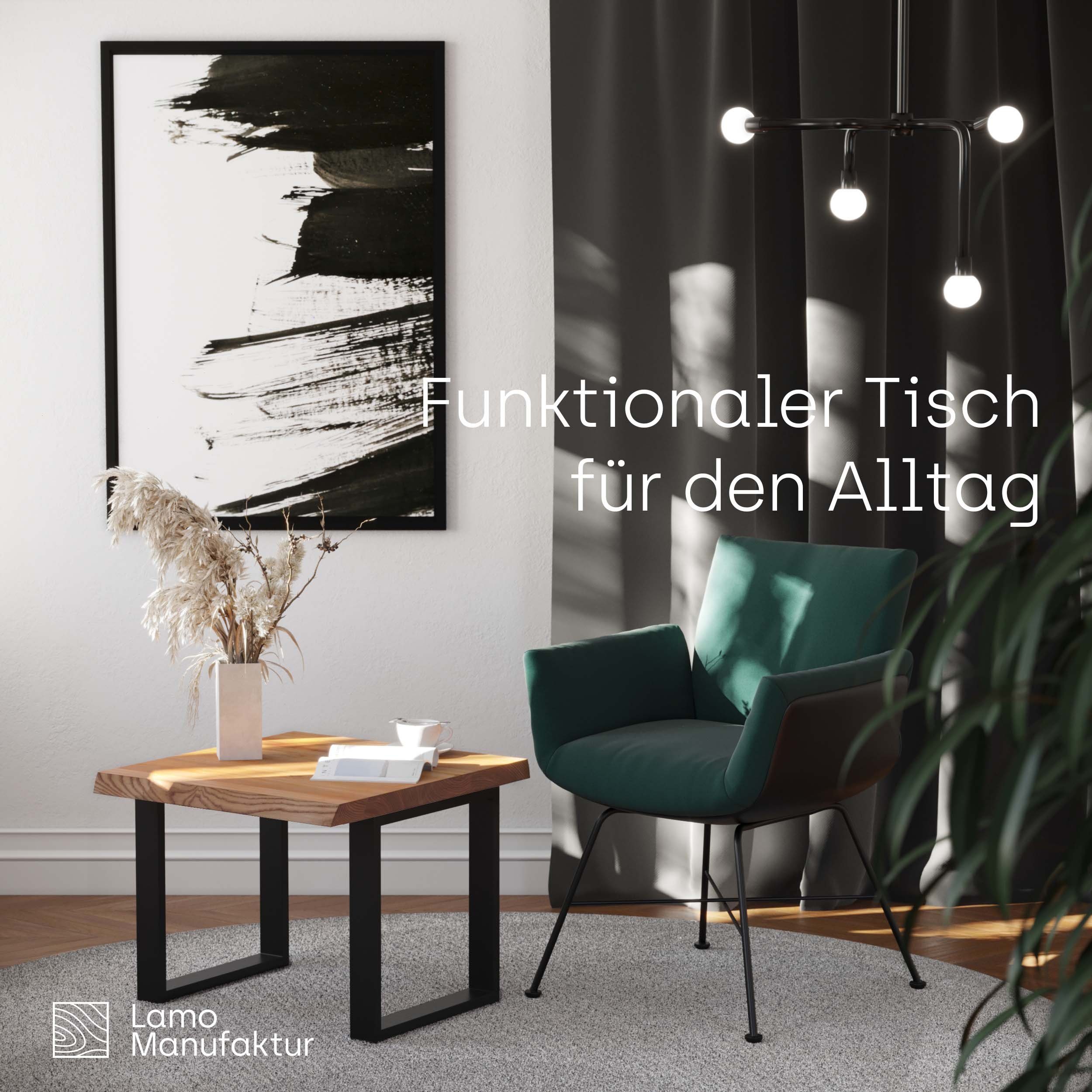 LAMO Manufaktur Baumkantentisch Modern Esstisch Massivholz günstig online kaufen