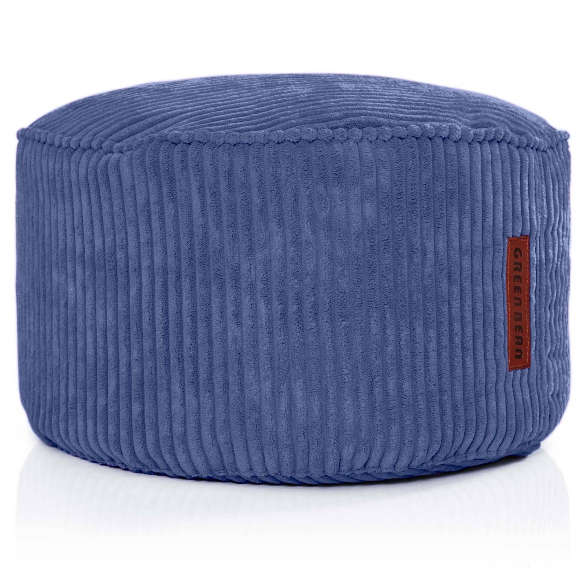 Green Bean Pouf Sitzsack-Hocker Pouf Cord 45x25cm (Indoor Sitzhocker Sitzki günstig online kaufen