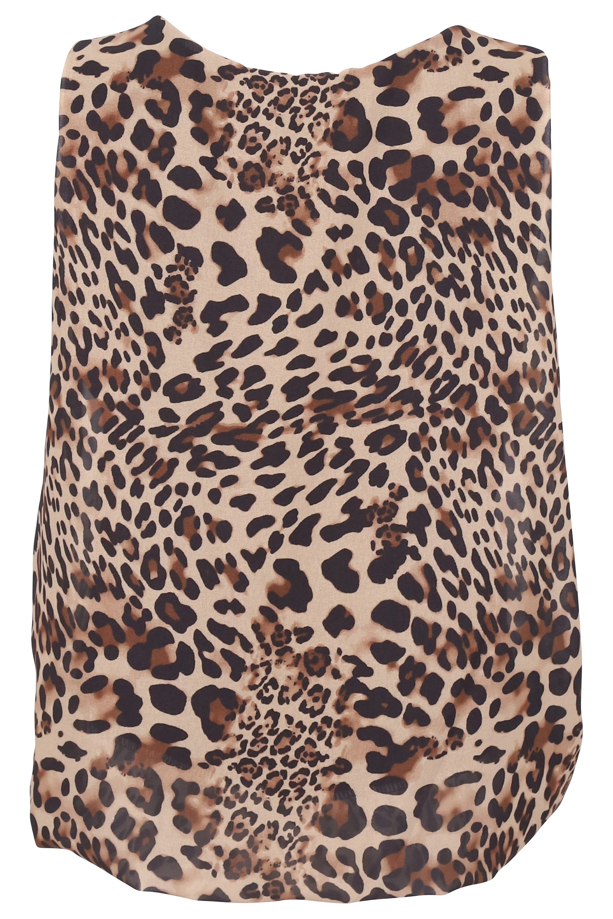 malito more than fashion Chiffonbluse 6879 Blusentop mit Rundhals-Ausschnit günstig online kaufen