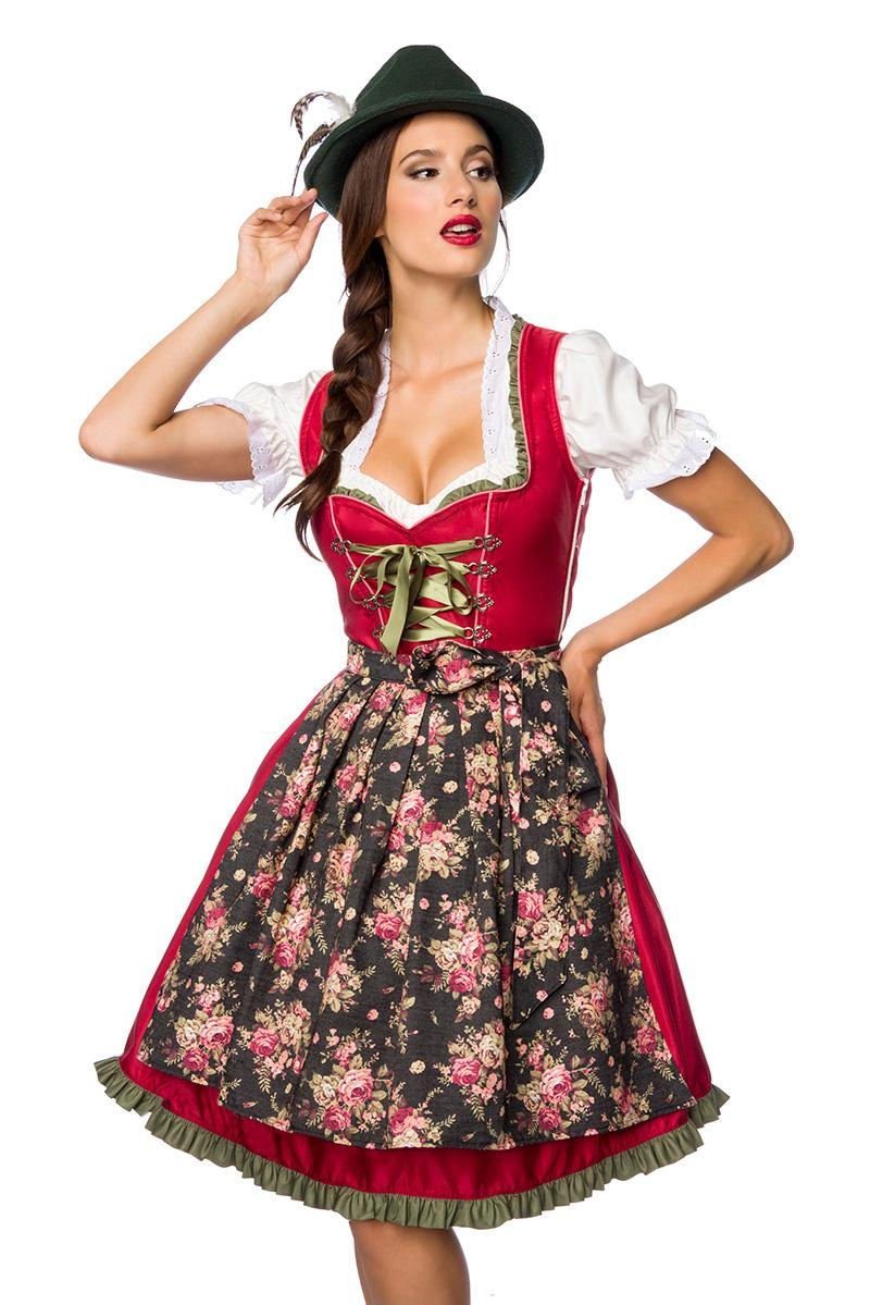 Dirndline Dirndl Verträumtes Dirndl mit Denim, 2-teiliges Set (Dirndl + Schürze)