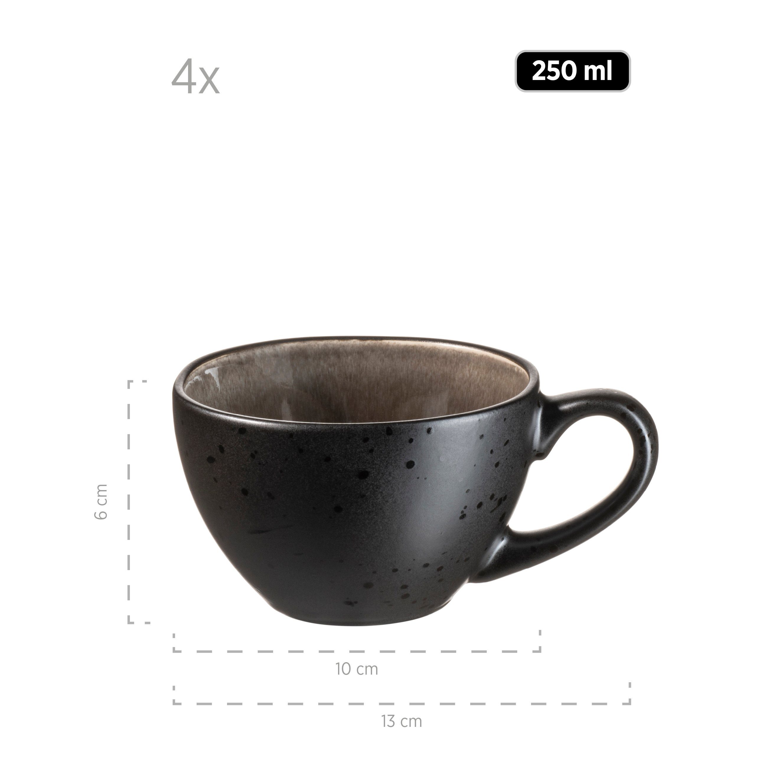 MÄSER Tasse Niara Organic, 8-tlg., Steinzeug