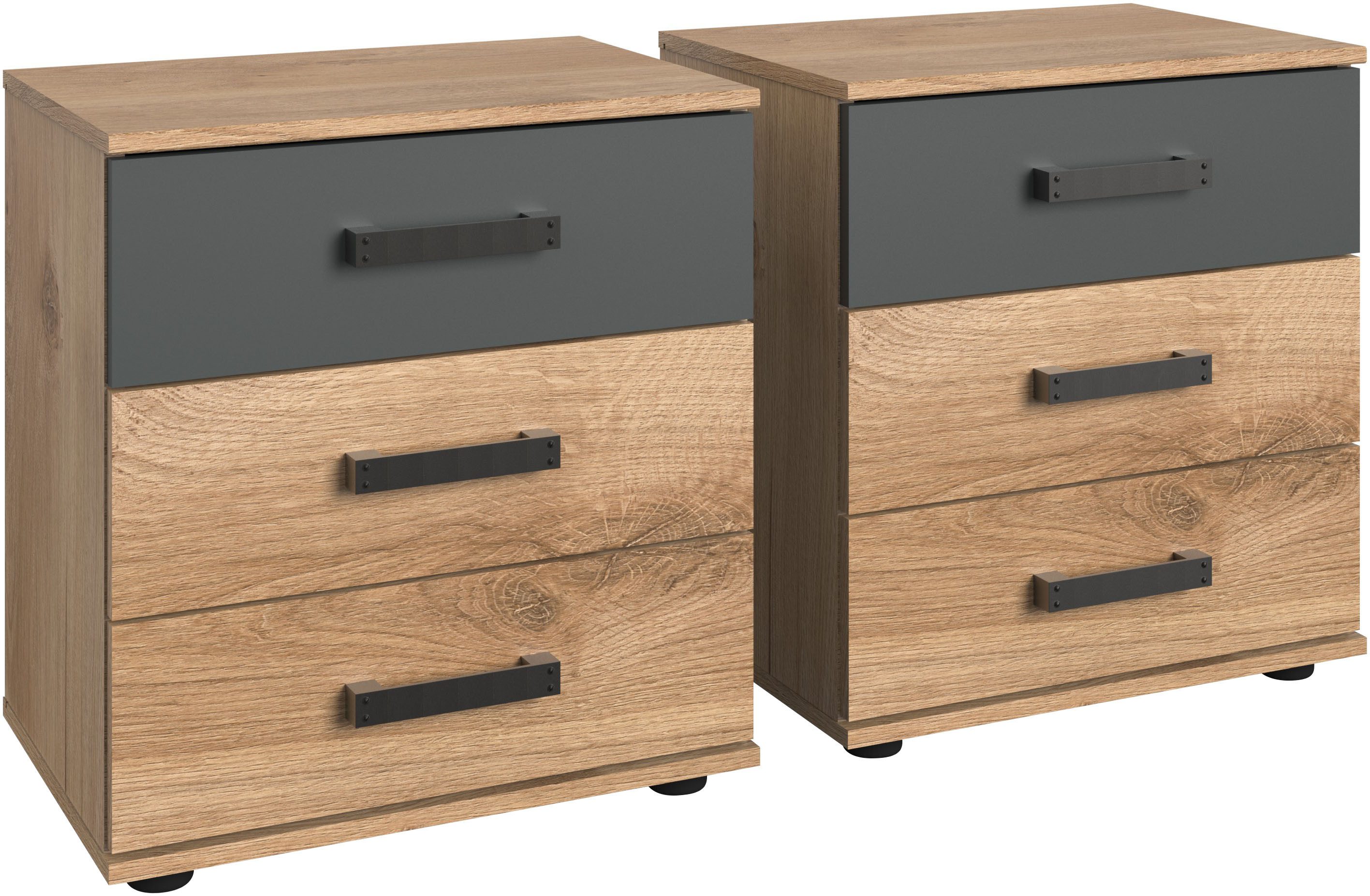 Wimex Nachttisch Stockholm, Nachtkommode 52cm breit, Made in Germany, Indus günstig online kaufen