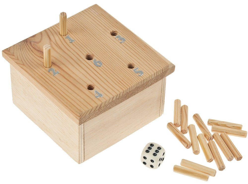 matches21 HOME & HOBBY Holzbaukasten Würfelspiel Holz Bausatz ab 11 Jahren