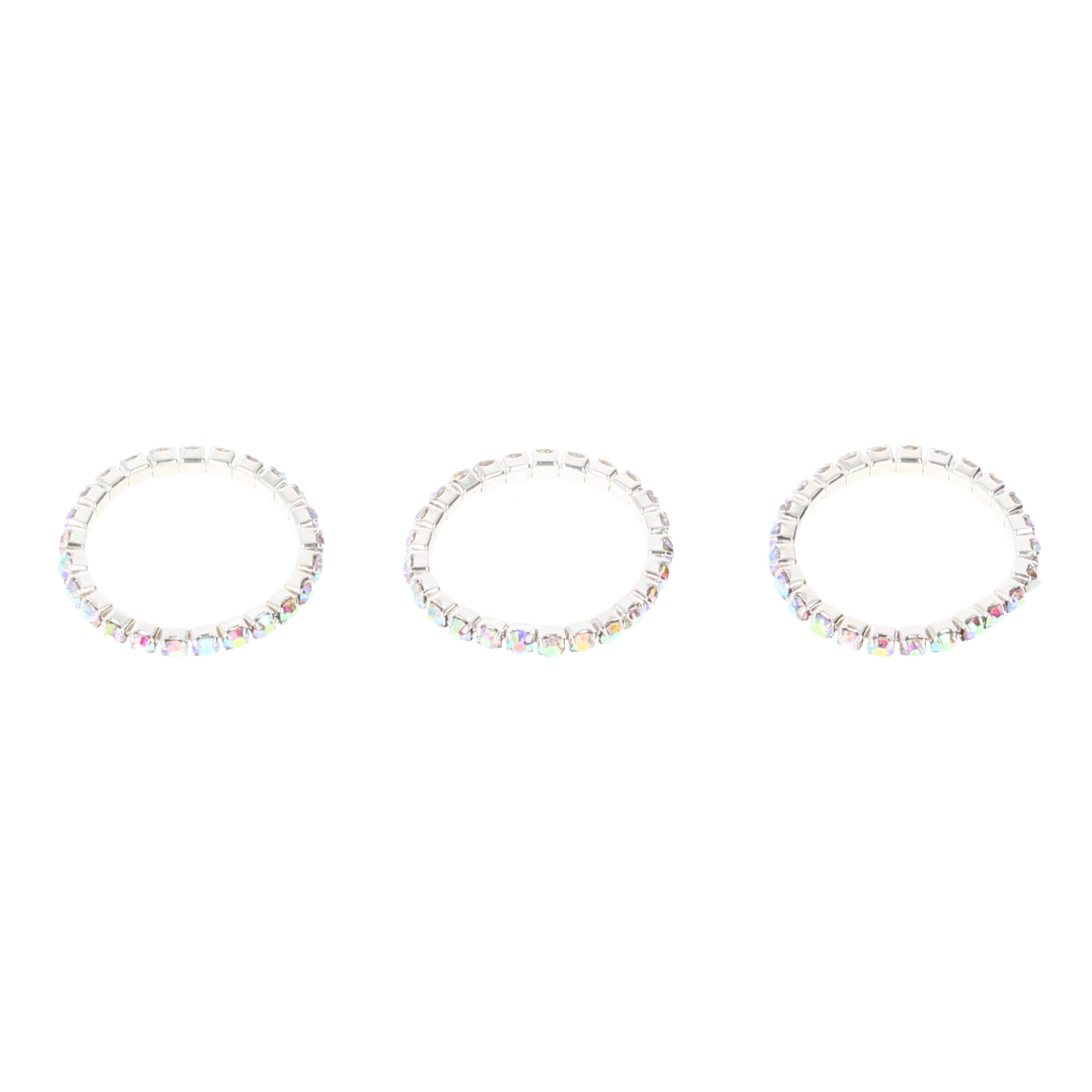 wildbloomdesign Fingerring Ringe Elastische Ringe mit Glitzersteinchen Gold günstig online kaufen