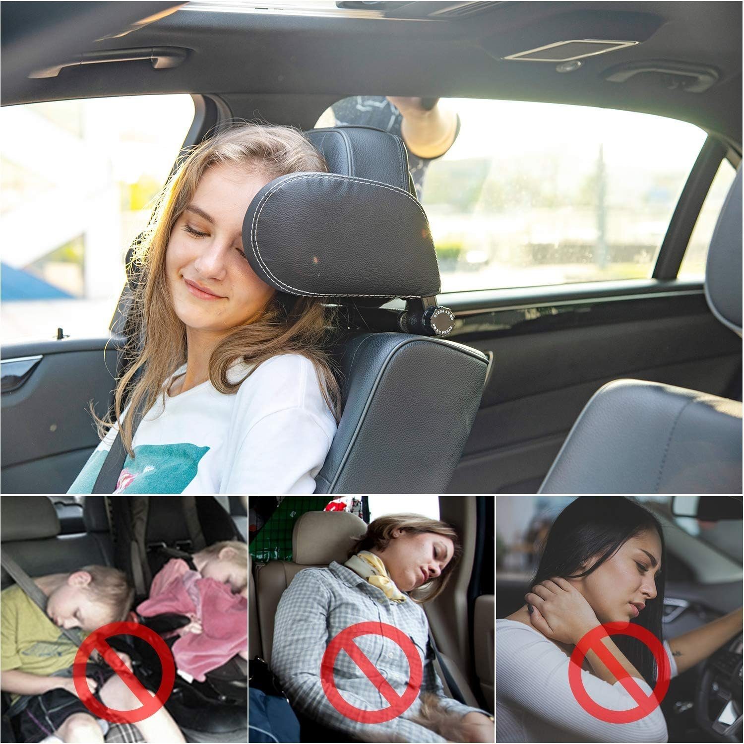 Runxizhou Kopfstütze Kopfstütze Kindersitz Kinder,Auto