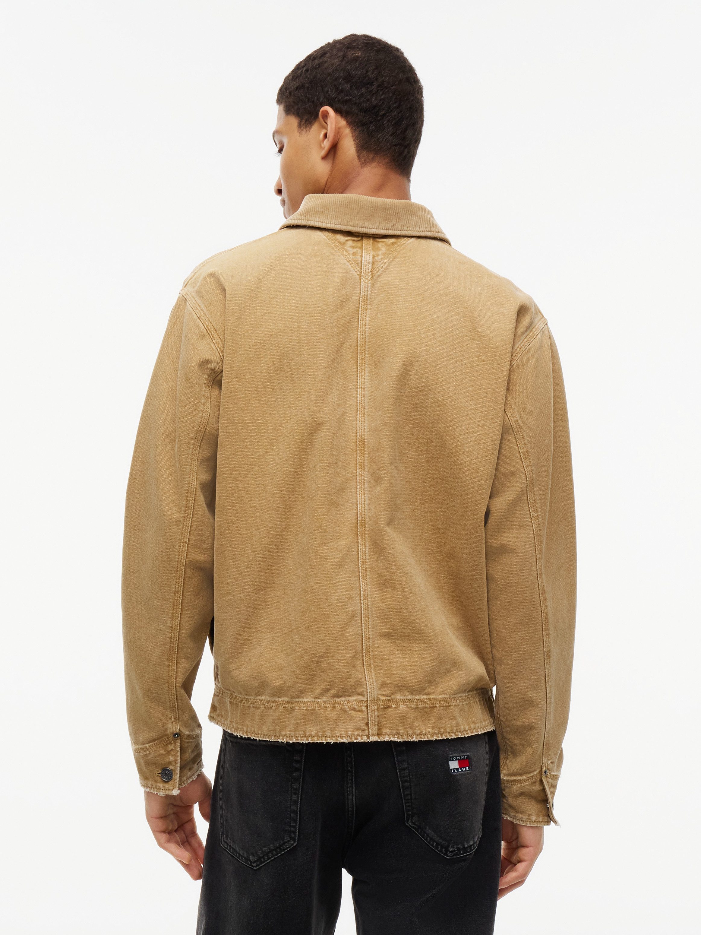 Tommy Jeans Cordjacke CORD COLLAR CANVAS Regular fit mit Eingrifftaschen – Bild 4 von 5