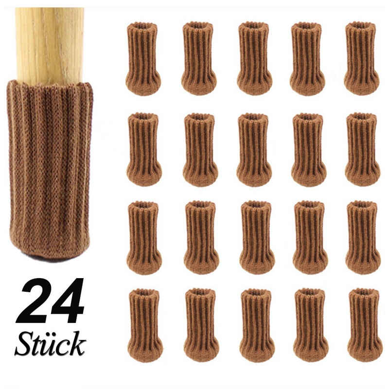 zggzerg Tischbein »24 Stück Stuhlbeinsocke Möbel Socken mit Fühlte Pads, Schutz Stuhl«