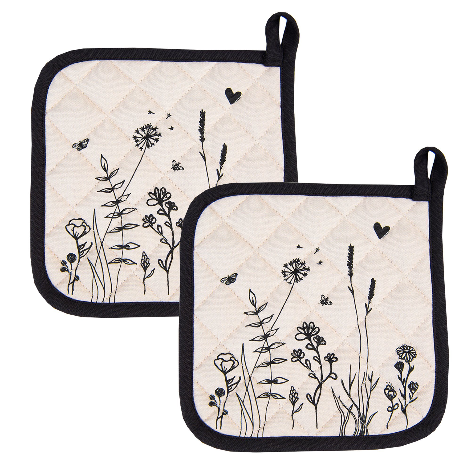 Clayre & Eef Topflappen Flora and günstig online kaufen