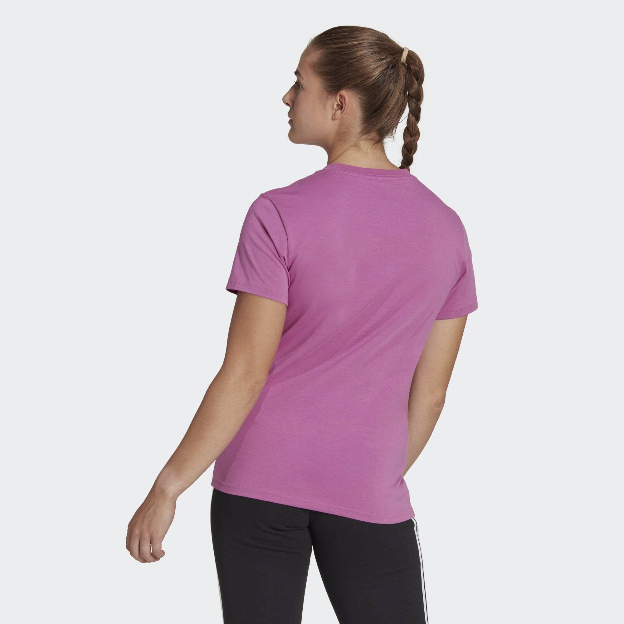 F22 ESSENTIALS Sportswear Lilac LOGO T-Shirt LOUNGEWEAR Lilac Pulse / Bliss F22 Semi T-SHIRT adidas
