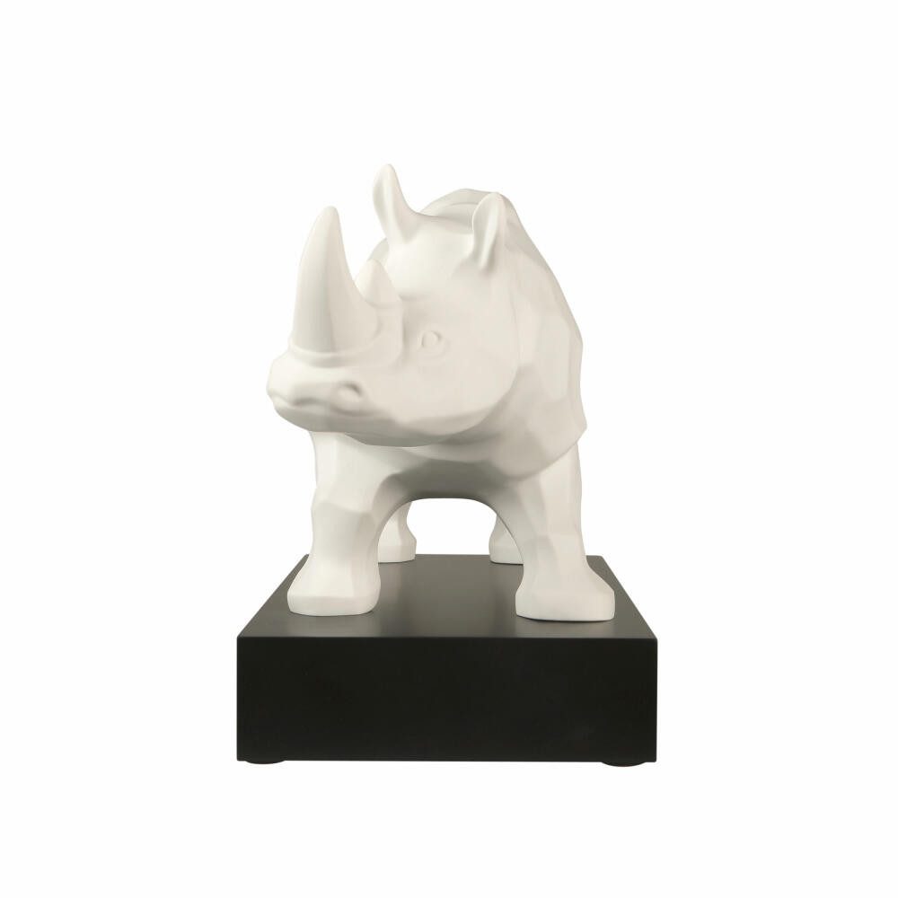 Goebel Dekoobjekt Studio 8 - Rhinozeros Antikweiß