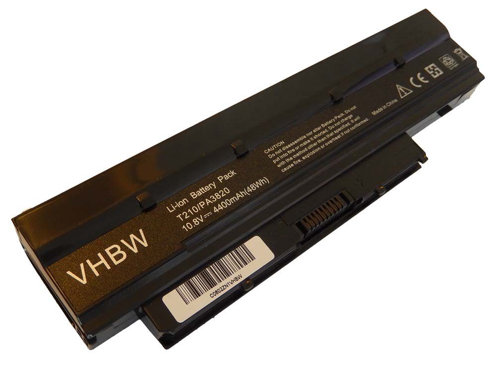 vhbw passend für Toshiba Satellite T215D-Sp1001L, T215D-Sp1001M, Laptop-Akku 4400 mAh