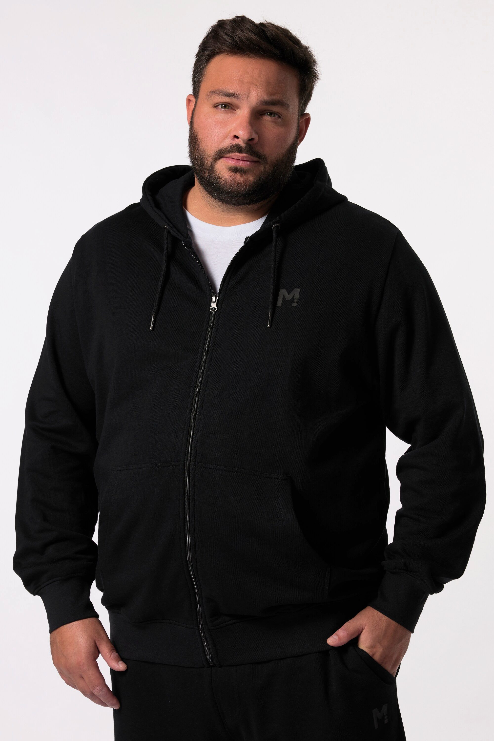 Men Plus Sweatshirt Kapuzen-Sweatjacke Basic günstig online kaufen