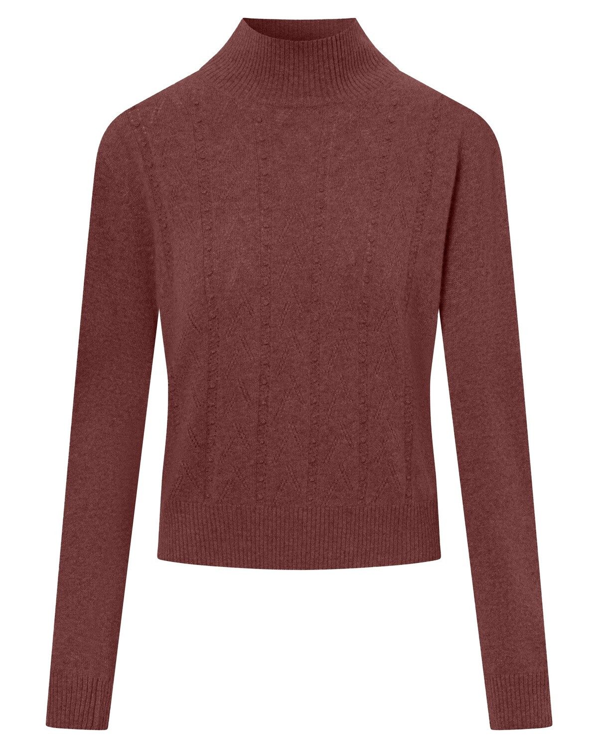 FELICITAS Strickpullover Stehkragenpullover Pansy