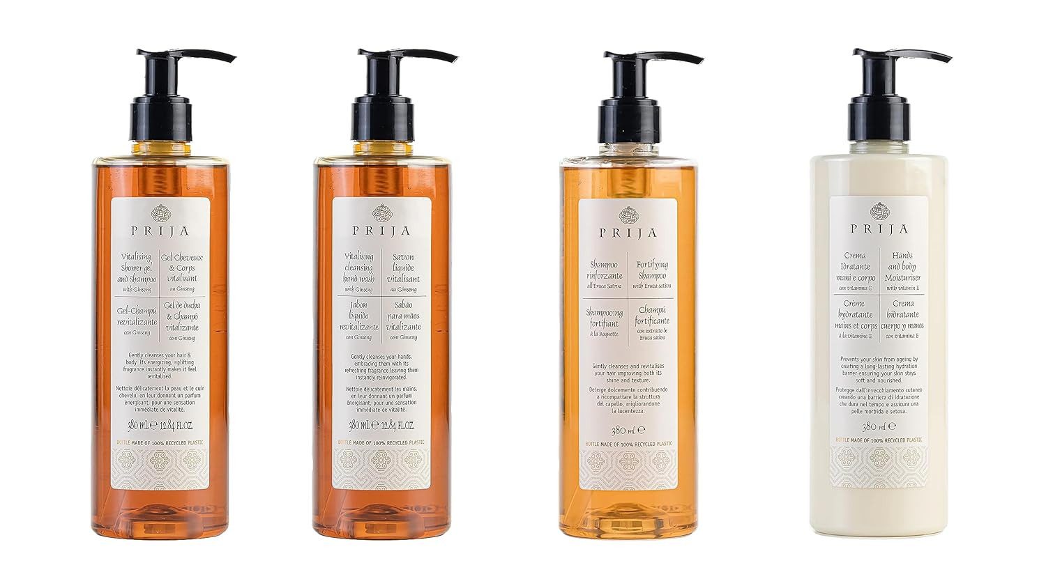 PRIJA Körperpflegemittel PRIJA SET Seife / Haut & Haarshampoo / Bodylotion / Aufbaushampoo