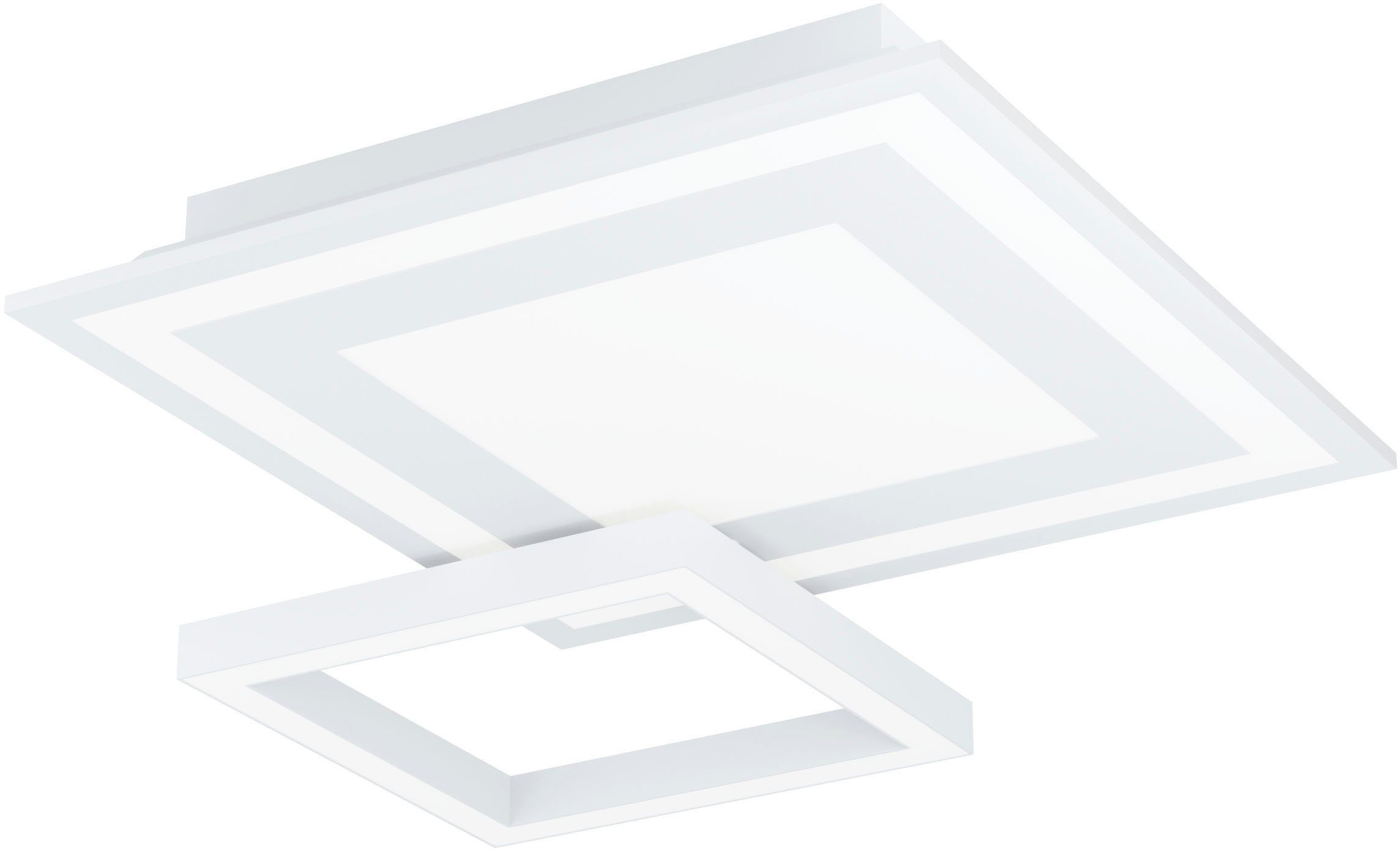 EGLO Deckenleuchte SAVATARILA-Z, LED fest integriert, warmweiß - kaltweiß, Deckenleuchte in weiß aus Stahl - 2,7W und 2,7W - warmweiß - kaltweiß | Deckenlampen