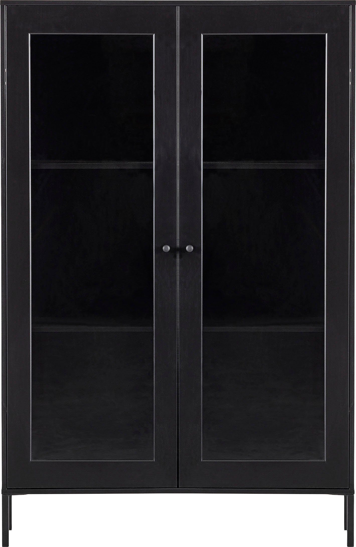 WOOOD Vitrine Xam aus Kiefernholz, Breite 100 cm