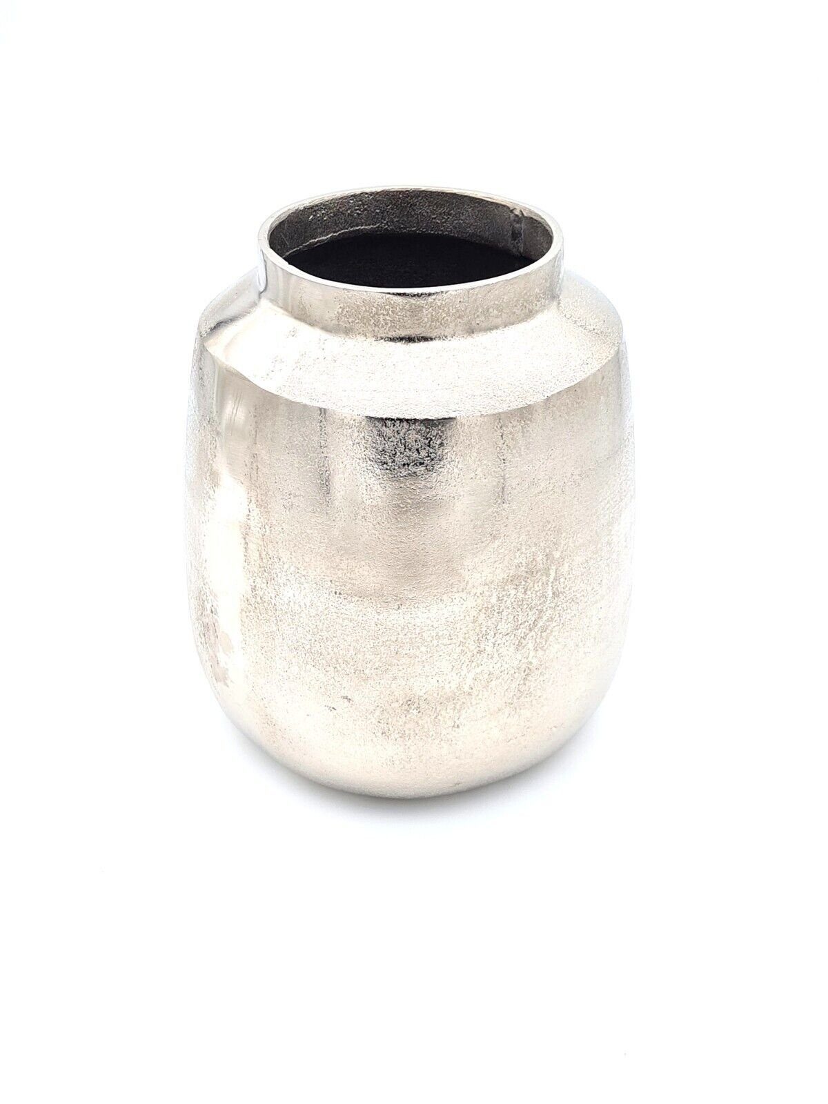 Meinposten Dekovase Vase silber Metall Blumenvase Deko Tischdeko Tischvase 26 cm (1 St)