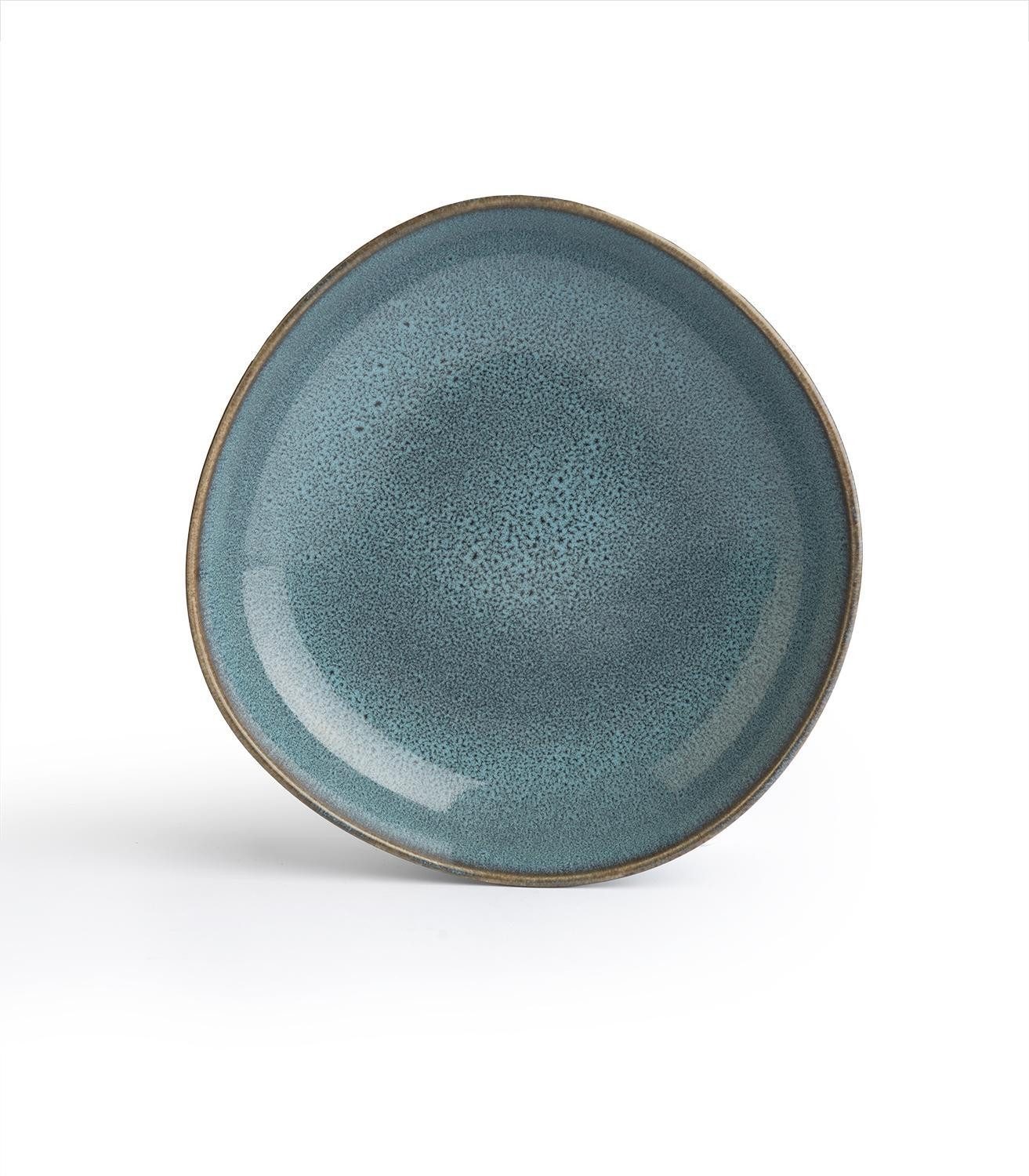 Villeroy & Boch Schale LAVE, 22 x 21 cm, Blau, Grün, mit Reaktivglasur, Steingut, (1-tlg), Spülmaschinenfest, Mikrowellengeeignet