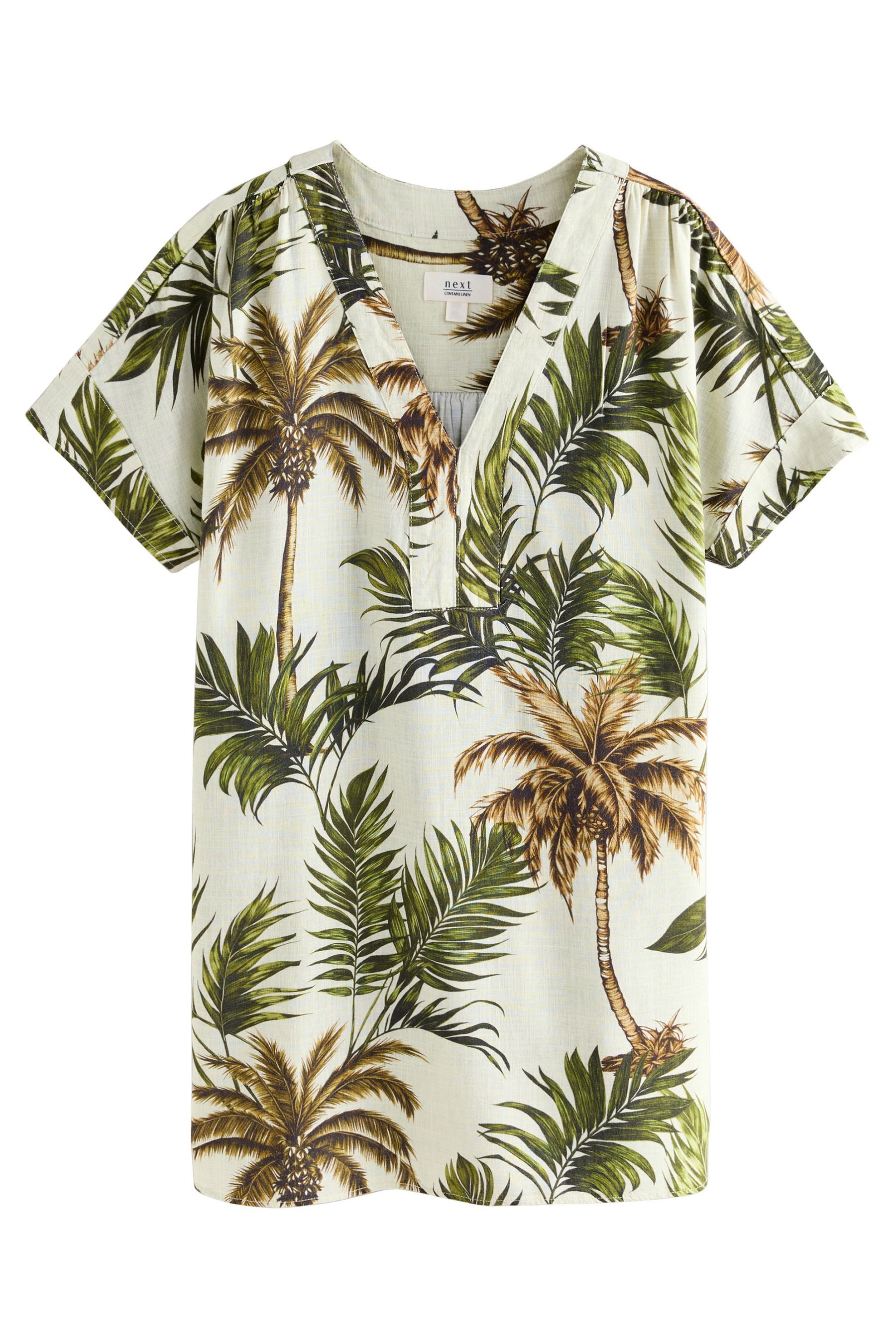 Next Minikleid Kaftan-Minikleid mit Leinenanteil (1-tlg) günstig online kaufen