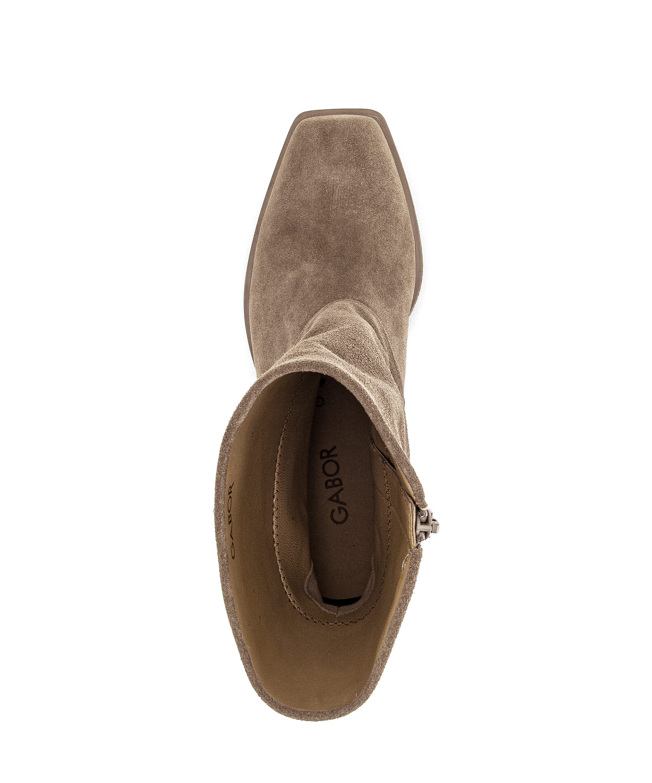 Gabor Westernstiefelette Blockabsatz, Cowboyboots mit angenähter Gamasche, Weite G (weit)