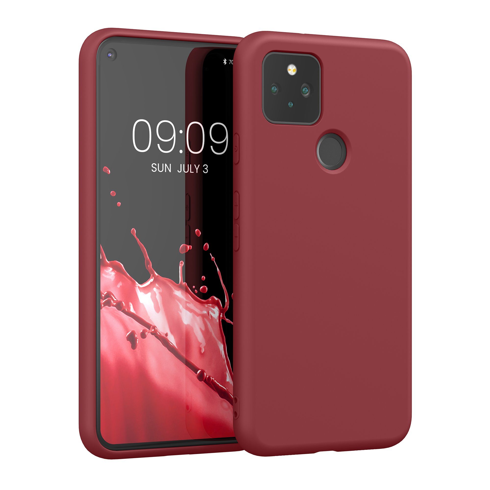 kwmobile Handyhülle Slim Case für Google Pixel 5, Hülle Silikon Handy - Handyhülle gummiert