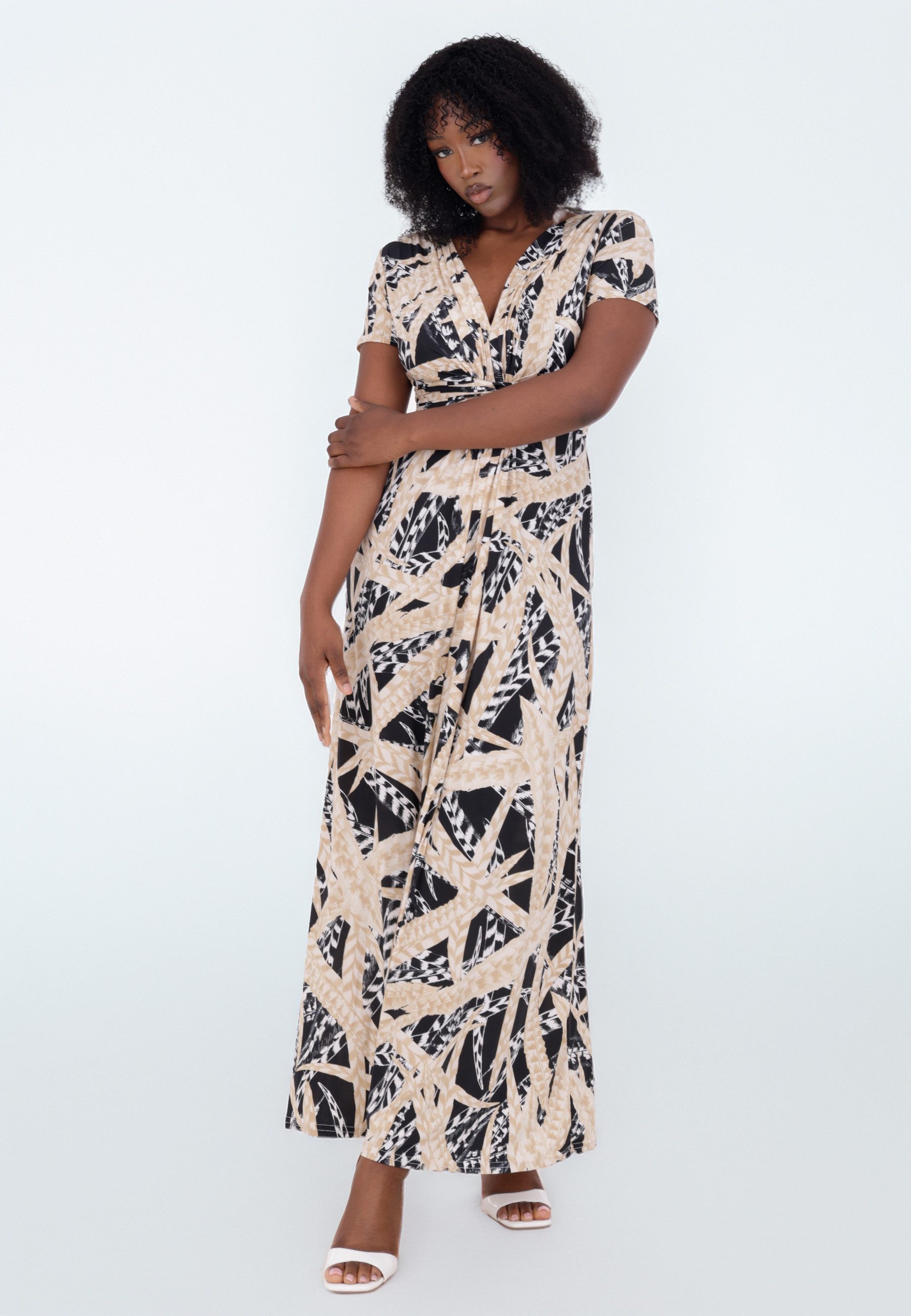 YC Fashion & Style Sommerkleid mit modernem Print Basic günstig online kaufen