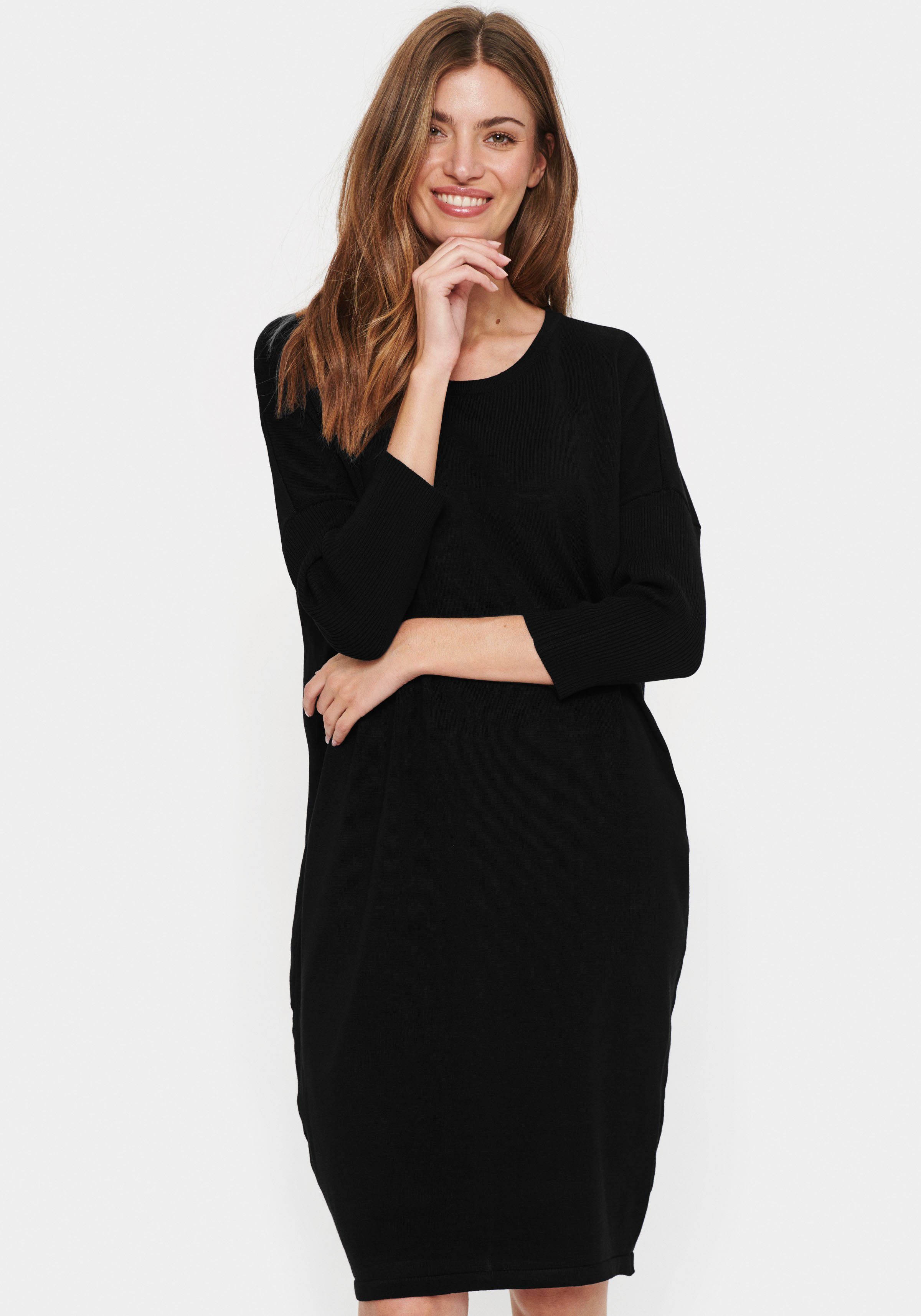 Saint Tropez Strickkleid MilaSZ R-N Dress mit 3/4 Ärmel