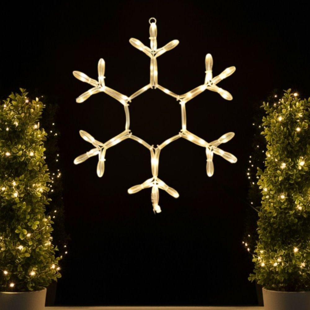 Kamelio LED Fensterbild LED Fensterdeko Weihnachten mit Timer und Batterie Fensterbild, LED, warmweiß