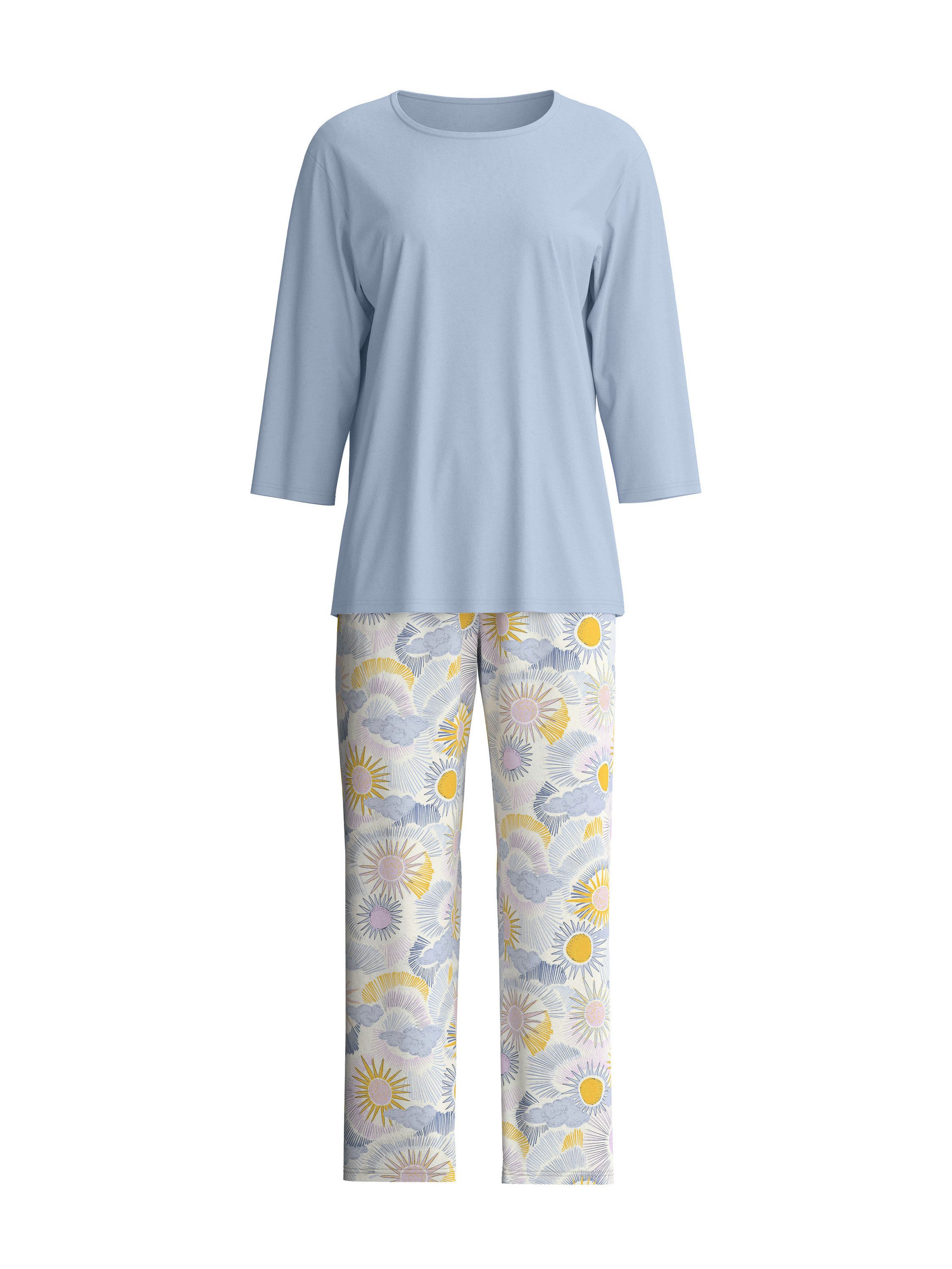 CALIDA Capri-Pyjama EDITION 85 Damen (2 tlg) 7/8-Länge, weich und angenehm bewegungsfreundlich