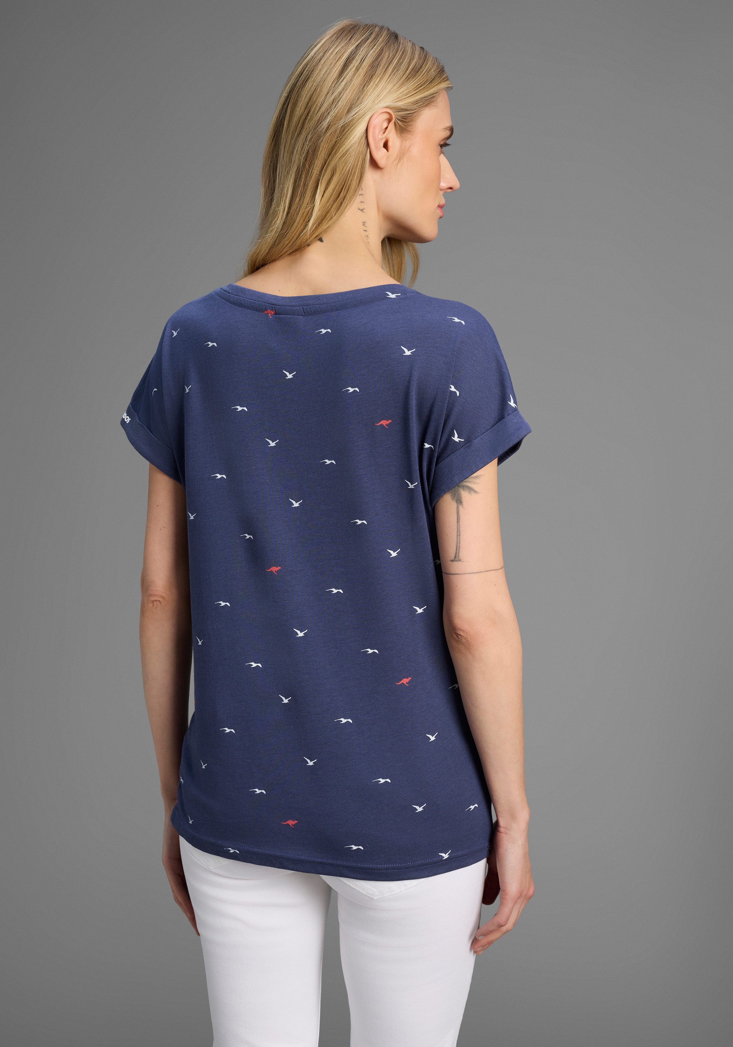 KangaROOS Print-Shirt kurzärmelig, figurumspielend, mit Print, günstig online kaufen