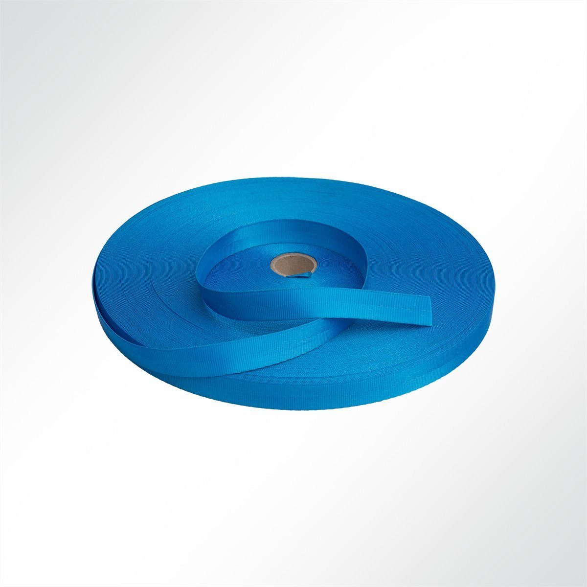 (PES), Polyester Zurrgurt breit, blau 1 stark, 1200 mm 25 mm Gurtband (1-St) Kg LYSEL®