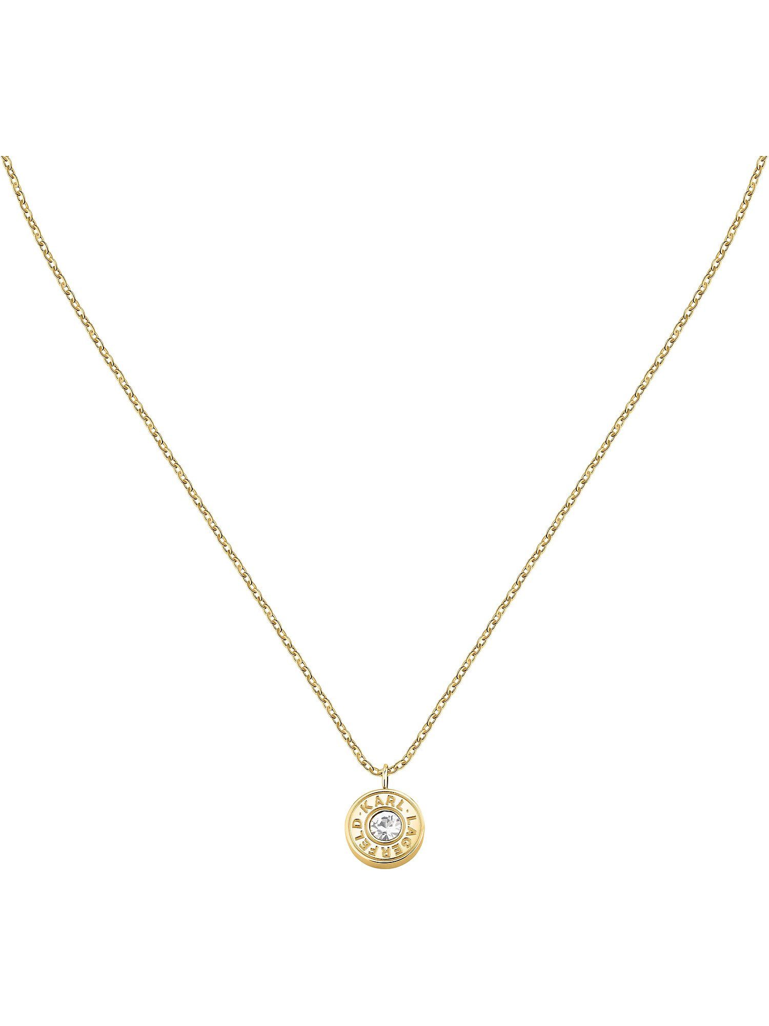 KARL LAGERFELD Collier Karl Lagerfeld Damen-Kette Edelstahl Kristall