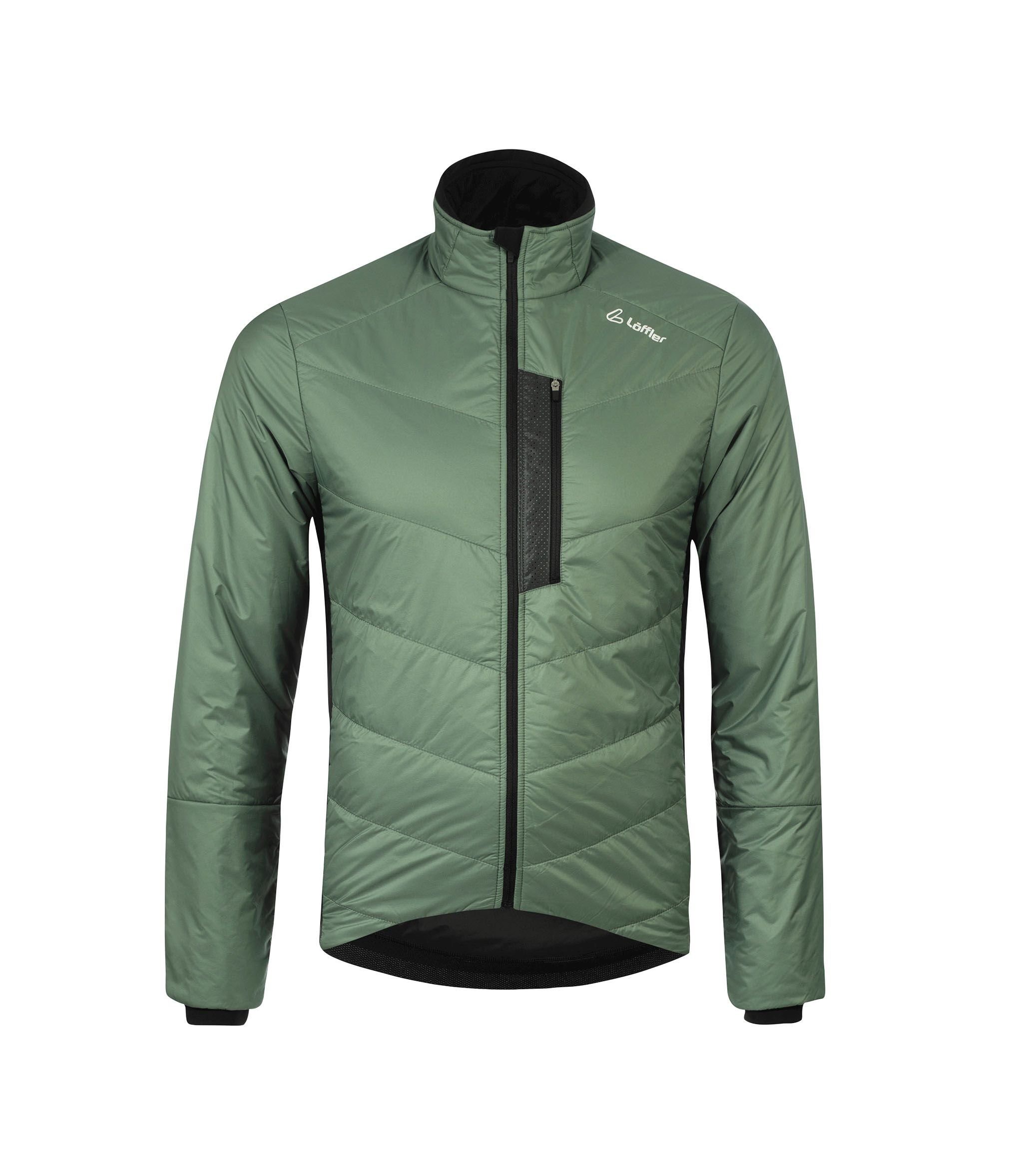 Löffler Fahrradjacke Bike Iso PL60 (wärmeisolierend, winddicht, atmungsaktiv) pine grün
