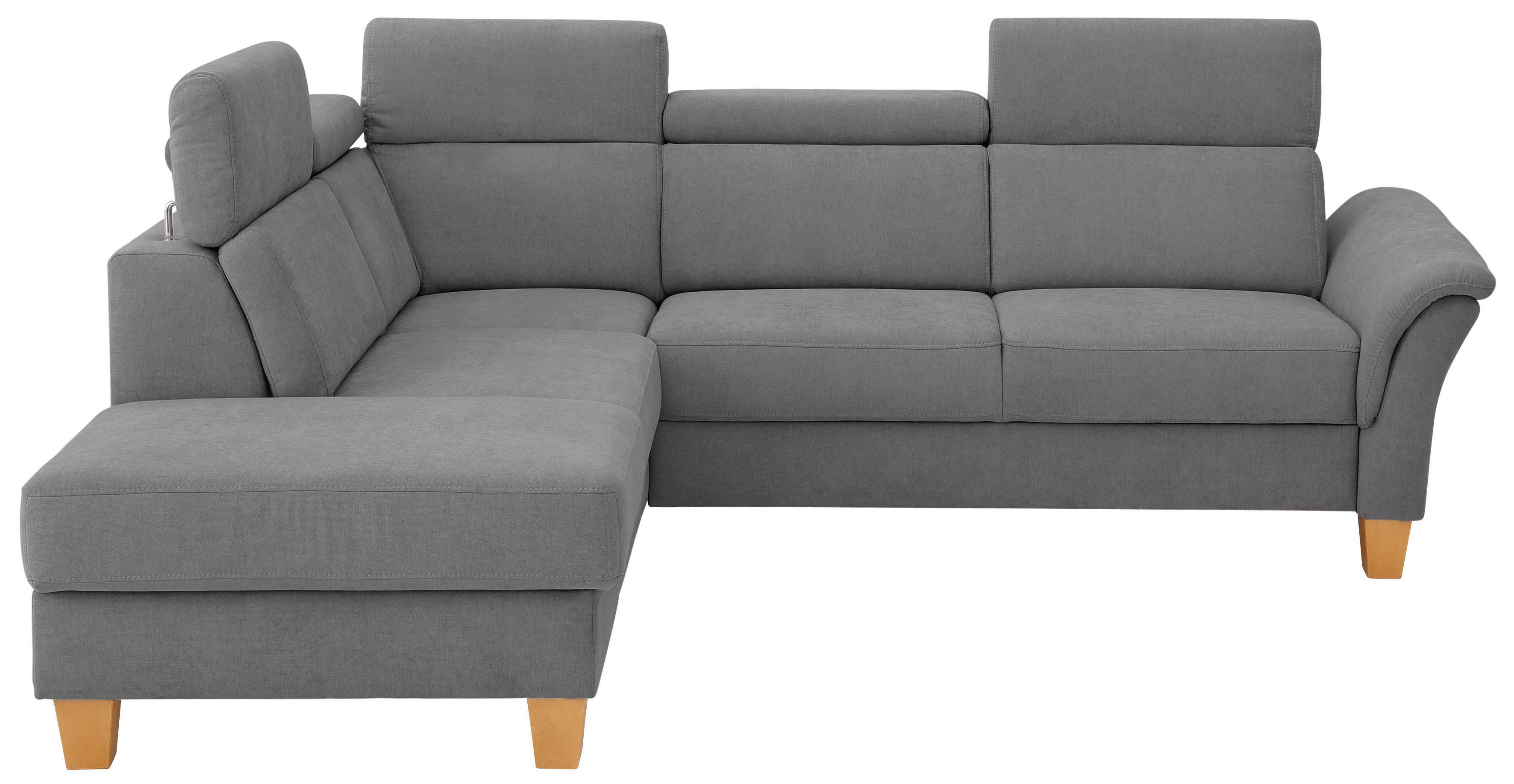 Home affaire Ecksofa "Conville L-Form" Federkern, wahlweise mit Bettfunktio günstig online kaufen