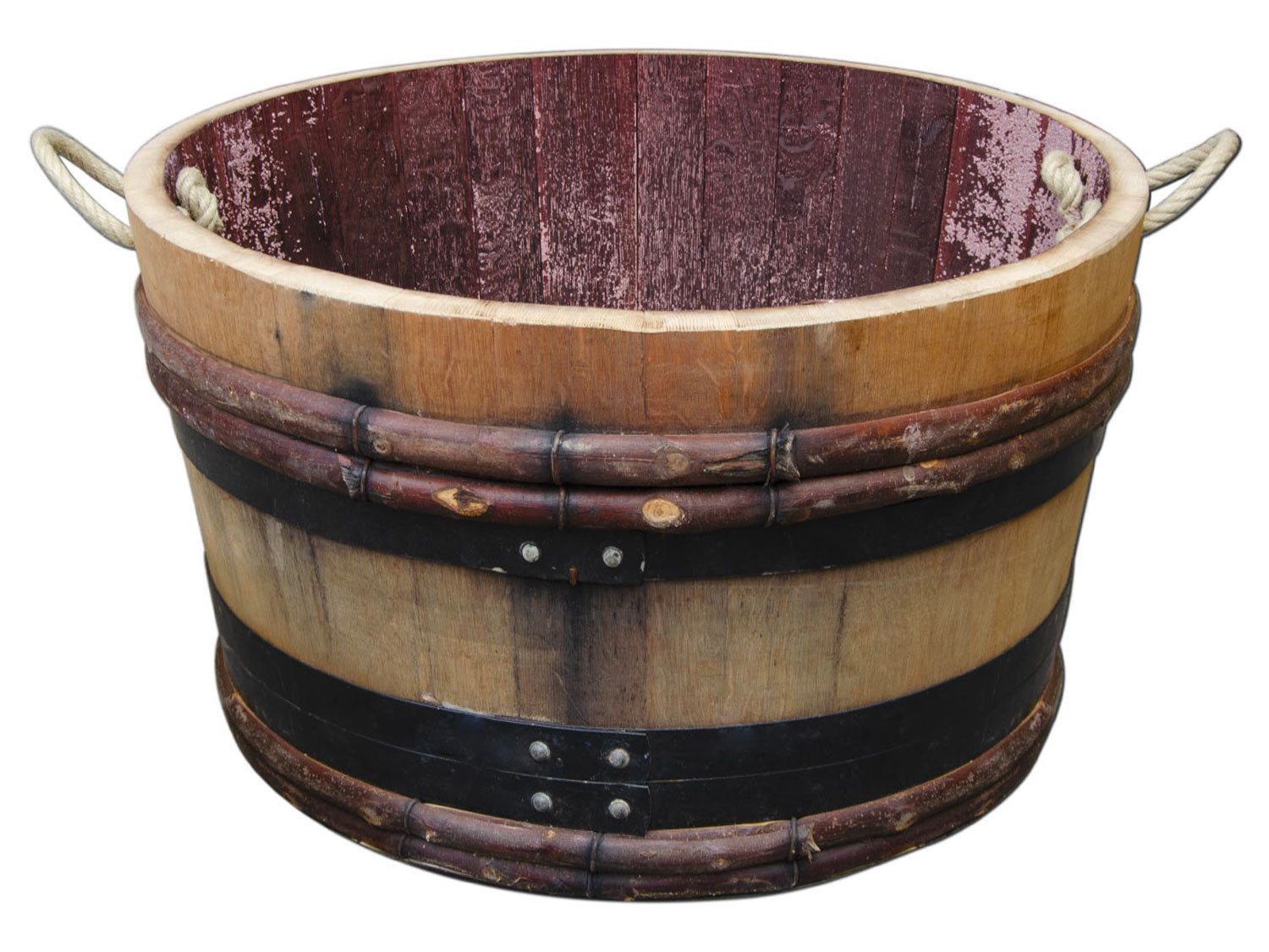 Temesso Pflanzkübel altes Weinfass "Bordeaux Rustique" günstig online kaufen
