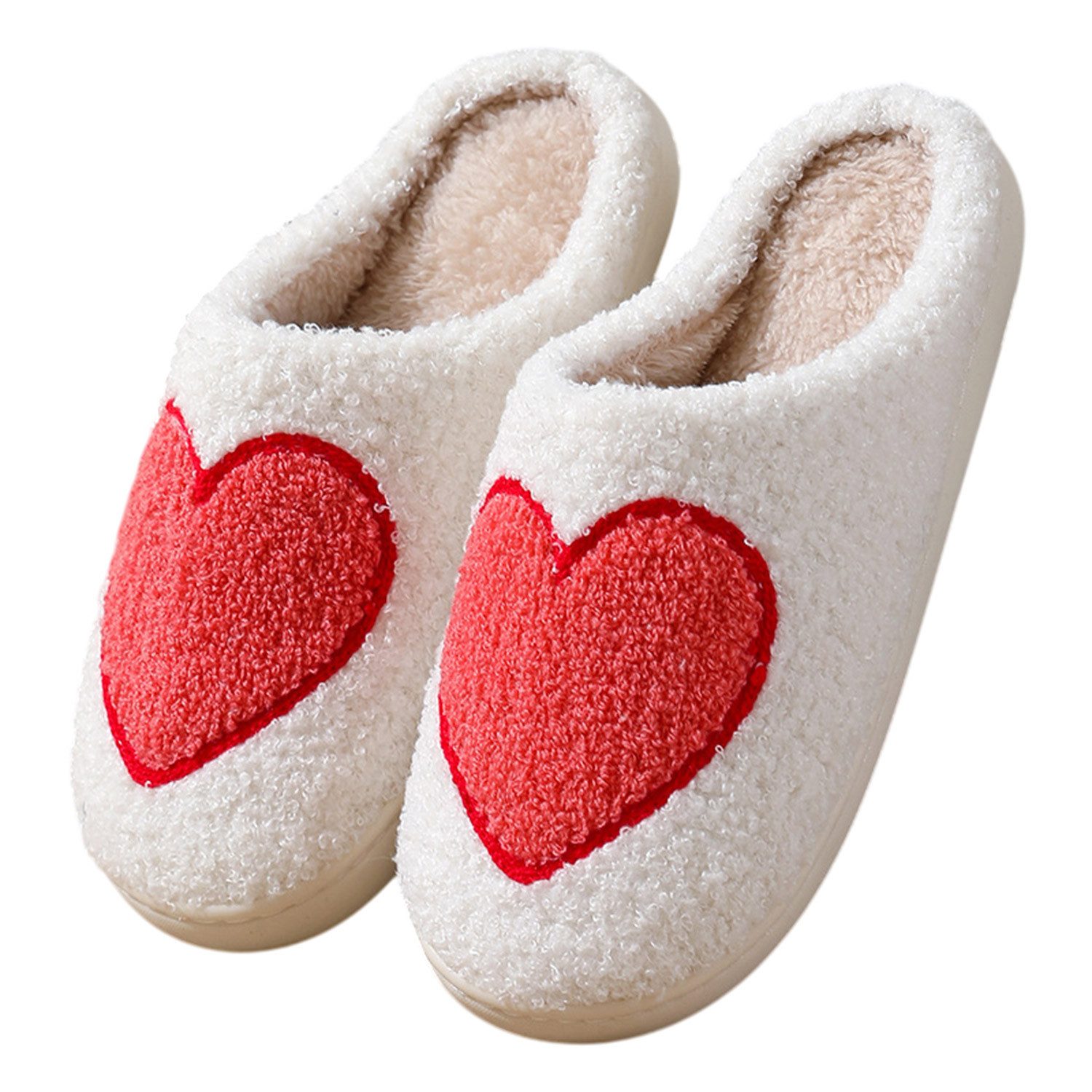 Damen Winter Bequem Slipper, Weich Warme Pantoffeln Slipper fur Indoor Plüsch Hausschuhe