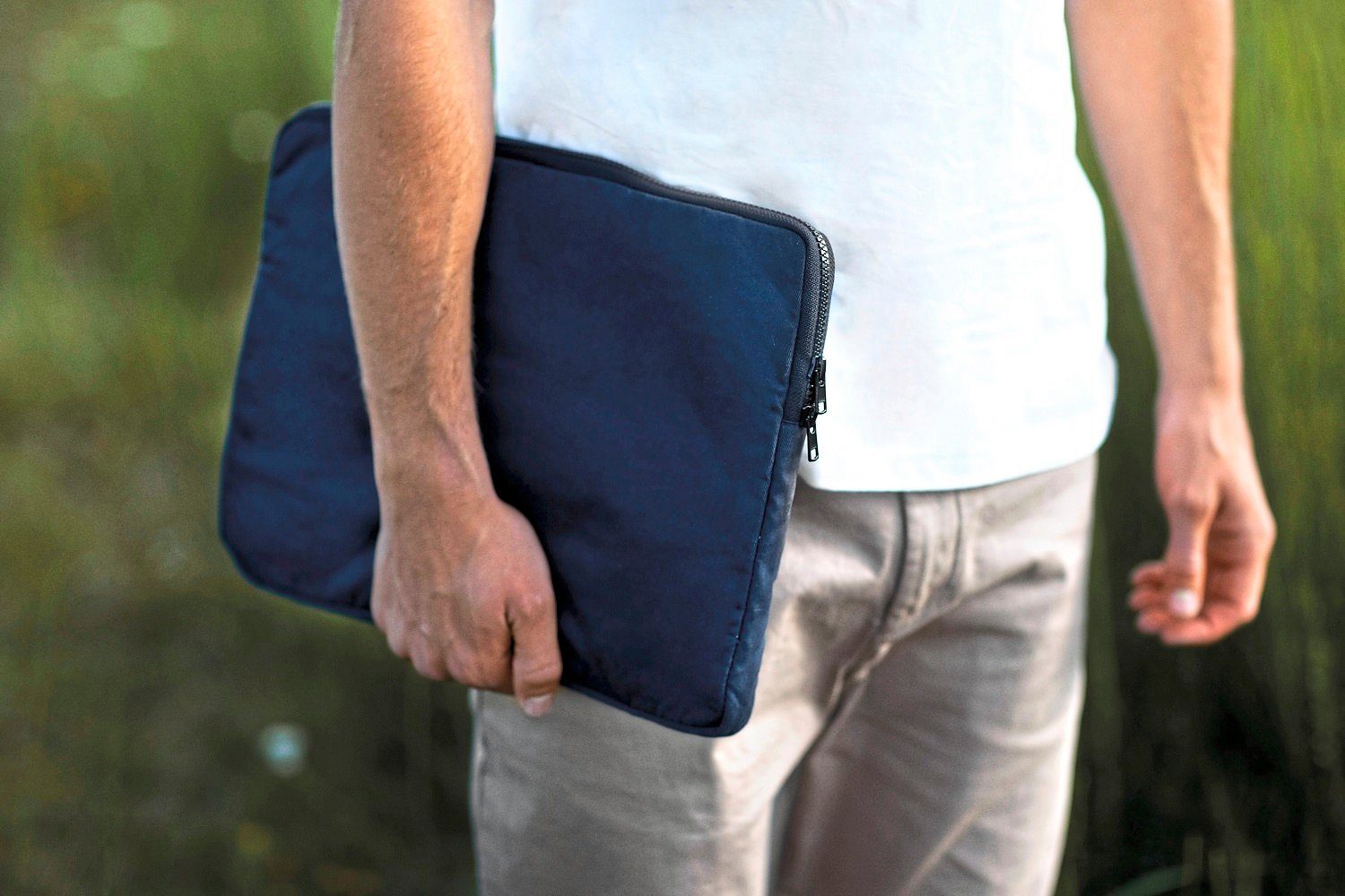 Neutral verschiedene 100% aus Notebook-Tasche 15 Zoll Laptoptasche / Bio-Baumwolle, Zoll 13 Farben