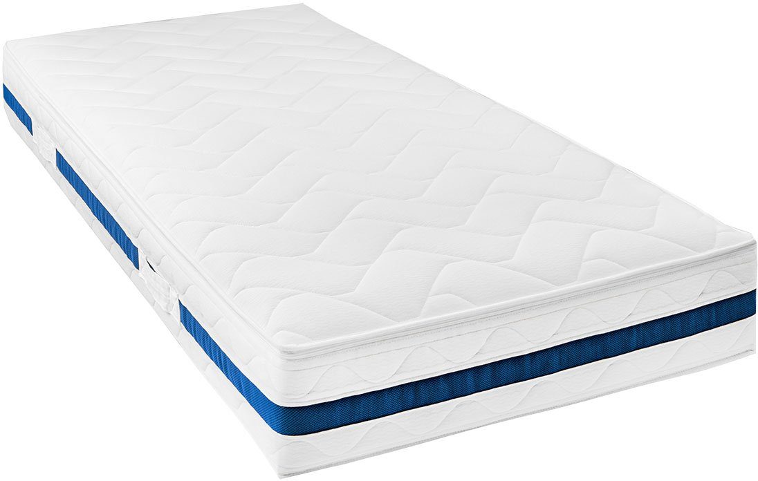Taschenfederkernmatratze 1000 Pur, 7 Zonen Matratze 90x200 cm, 140x200 cm & weitere Größen, Breckle, 25 cm hoch, Matratze H2/H3/H4, ergonomisch, atmungsaktiv