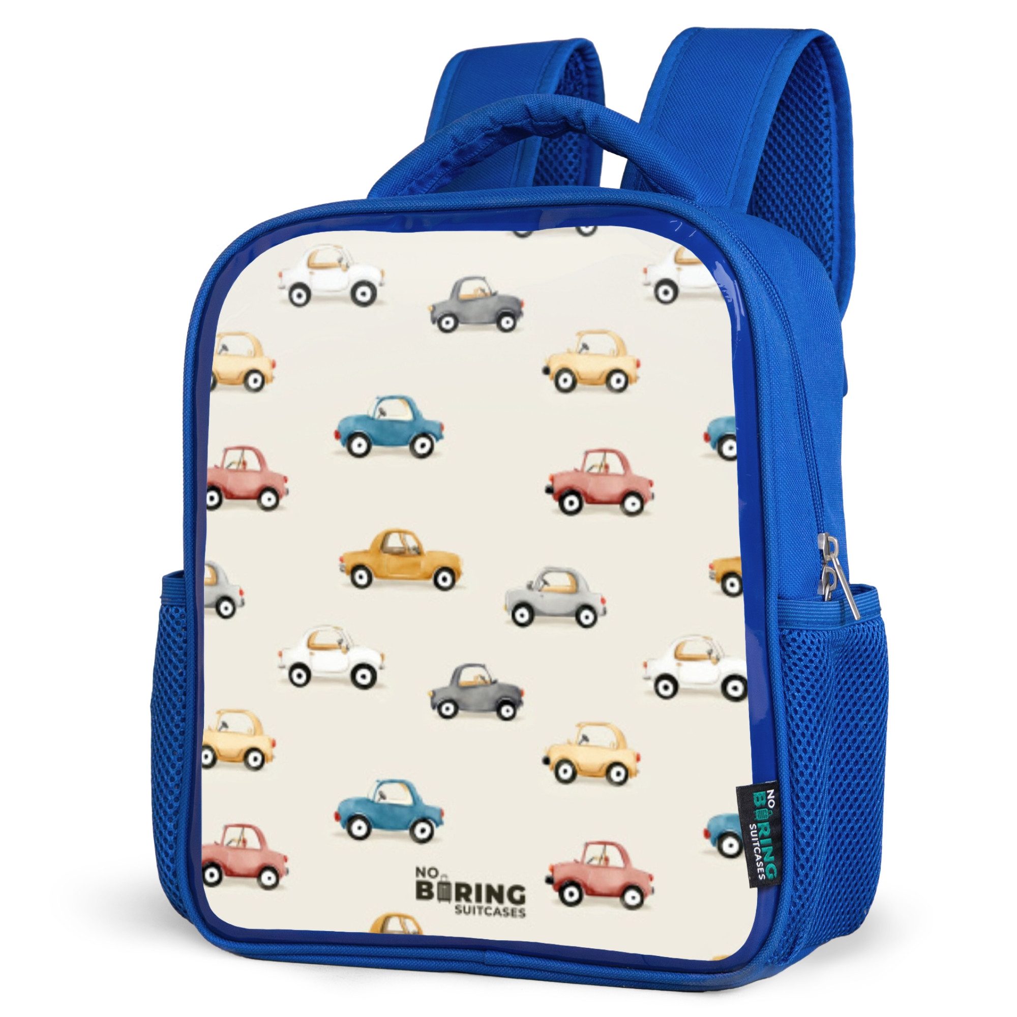 NoBoringSuitcases.com© Rucksack Bunte Retro-Autos, Kinderrucksack, Schulrucksack, Freizeitrucksack, Jungen, Kindergarten