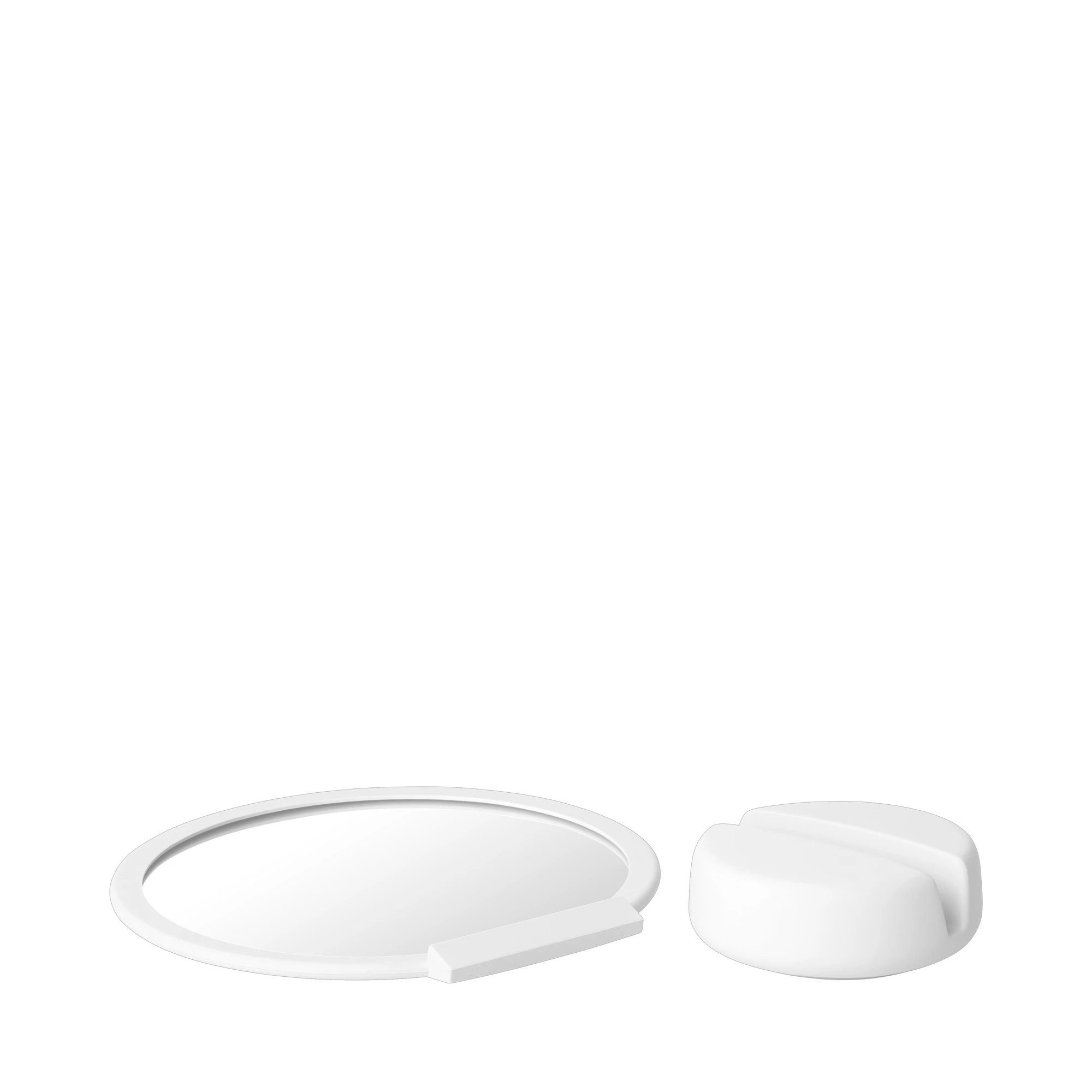 blomus Schminkspiegel -SONO- Kosmetikspiegel, Badspiegel, 5-fach-Vergrößerung, Soft-Touch, Abnehmbare Halterung